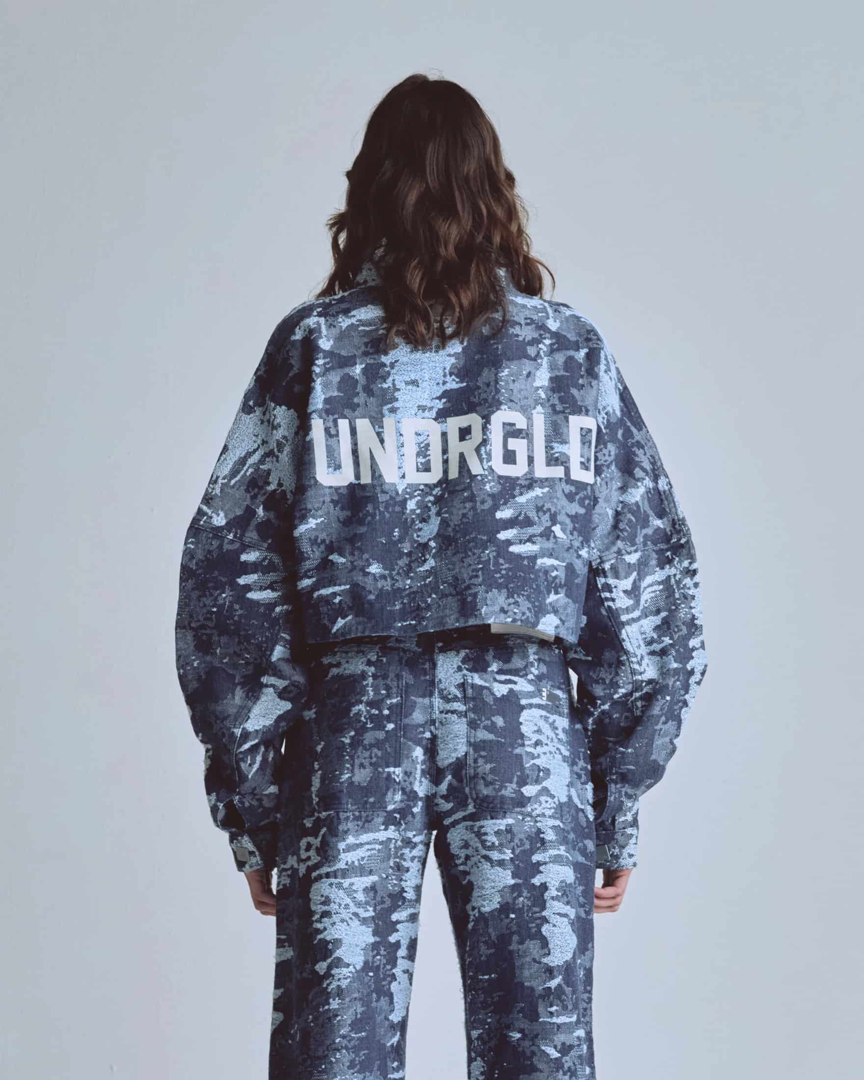 W Capsule UNDRGLD Jacquard Jacket Cammo Blue - miniatura 7