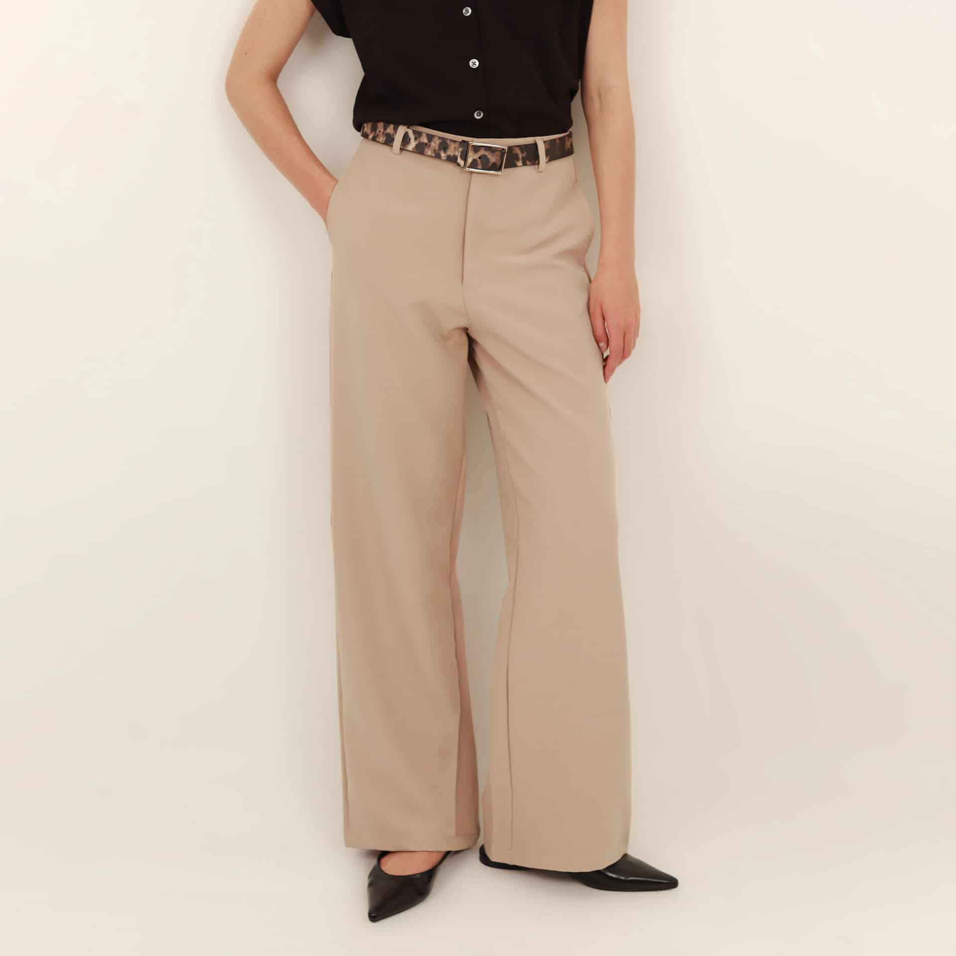 Pantalón rectobásico con pinzas - miniatura 4