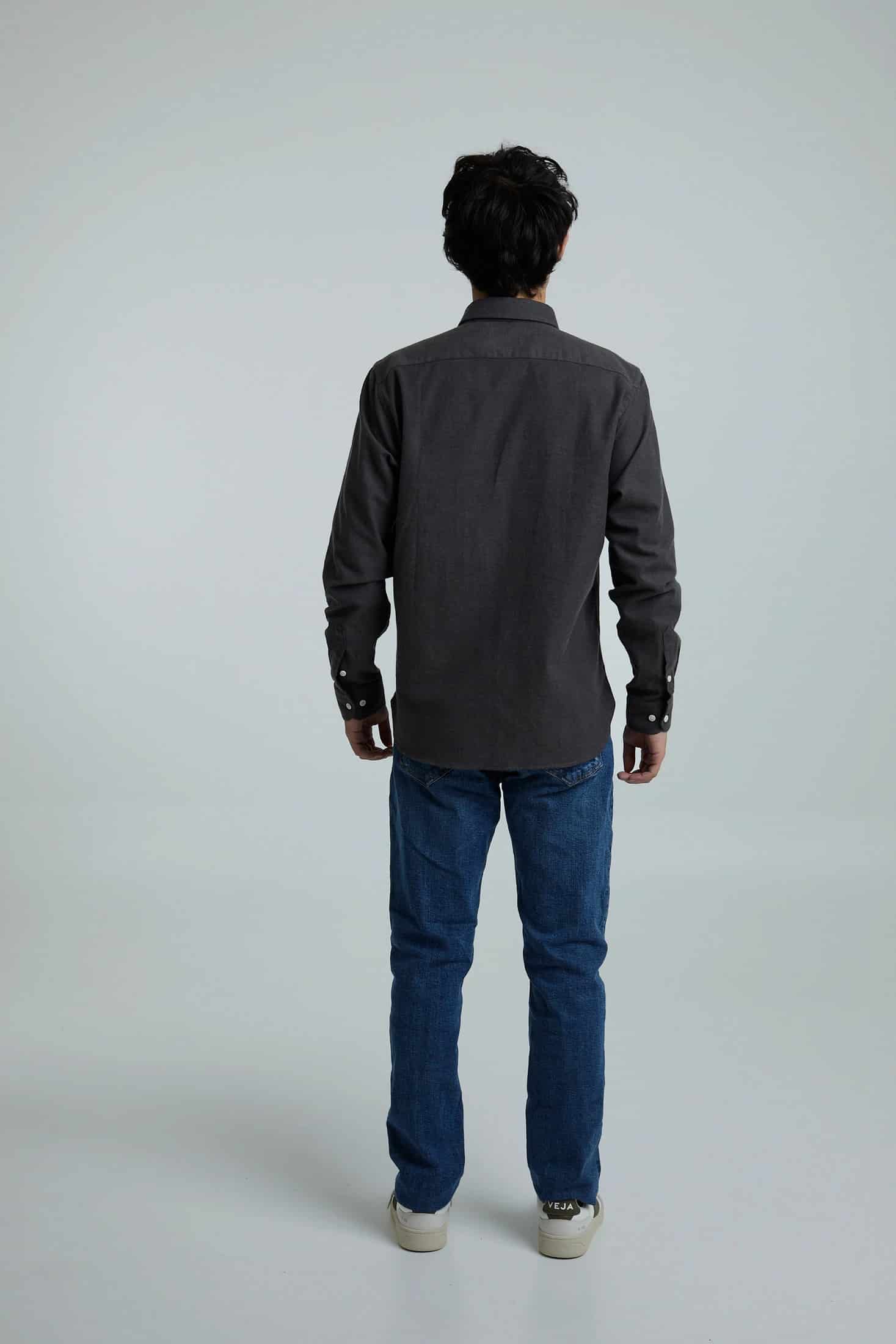 Camisa twill verde - miniatura 4