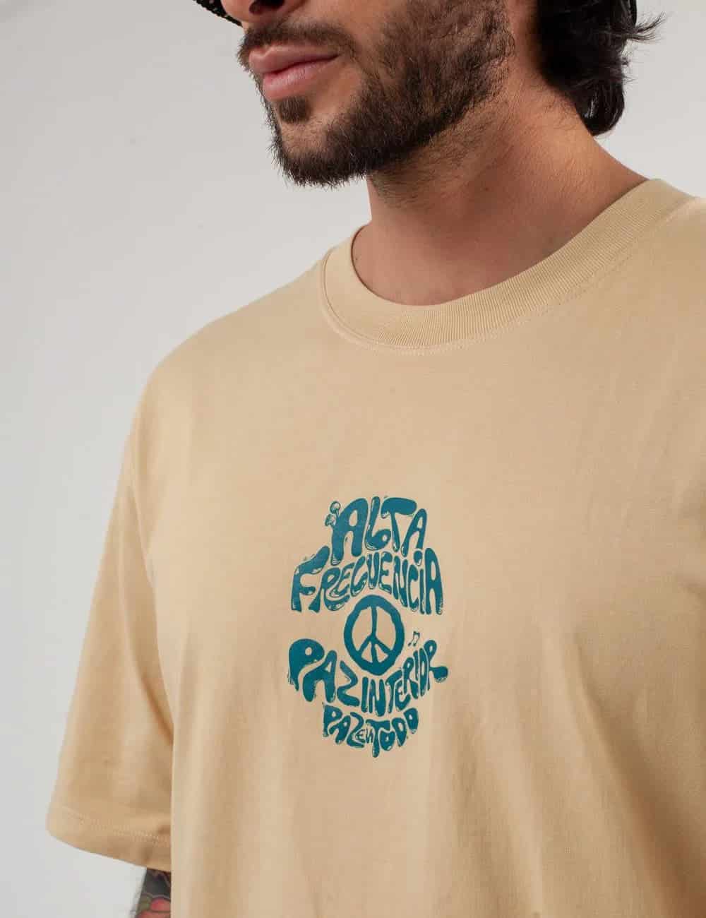 Camiseta Oversize Alta Frecuencia Arena Hombre - miniatura 15