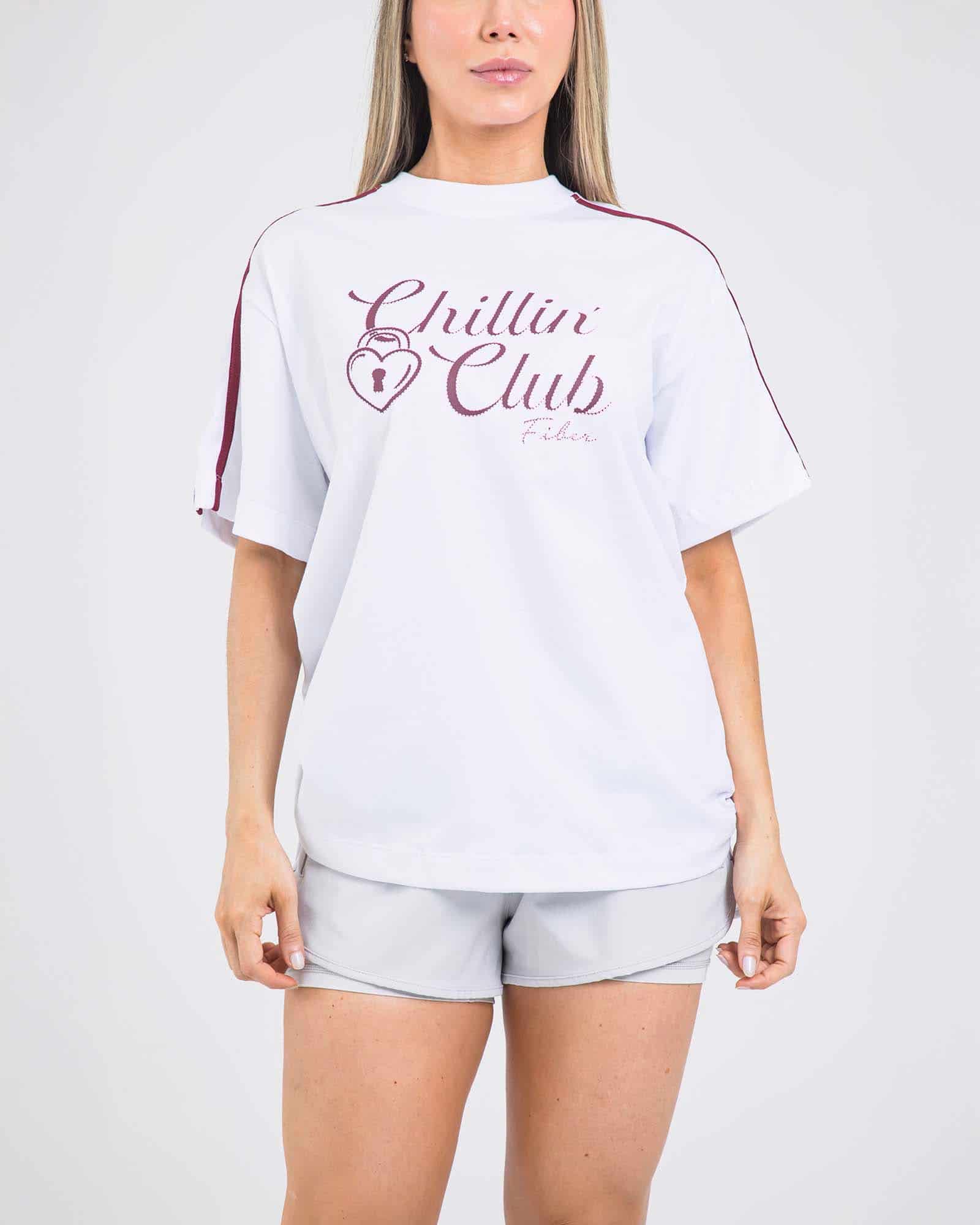 Camiseta oversize chillin blanco lumen FIBER - miniatura 1