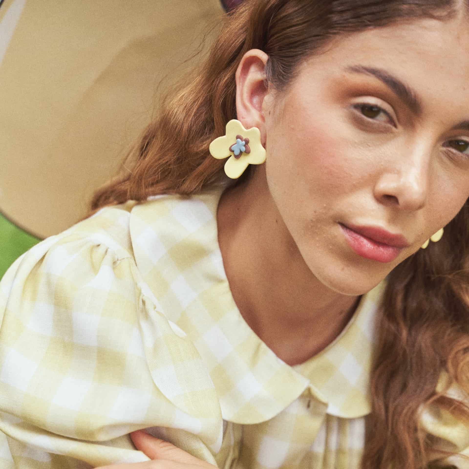 Aretes Flor de Jengibre Maxi - miniatura 6