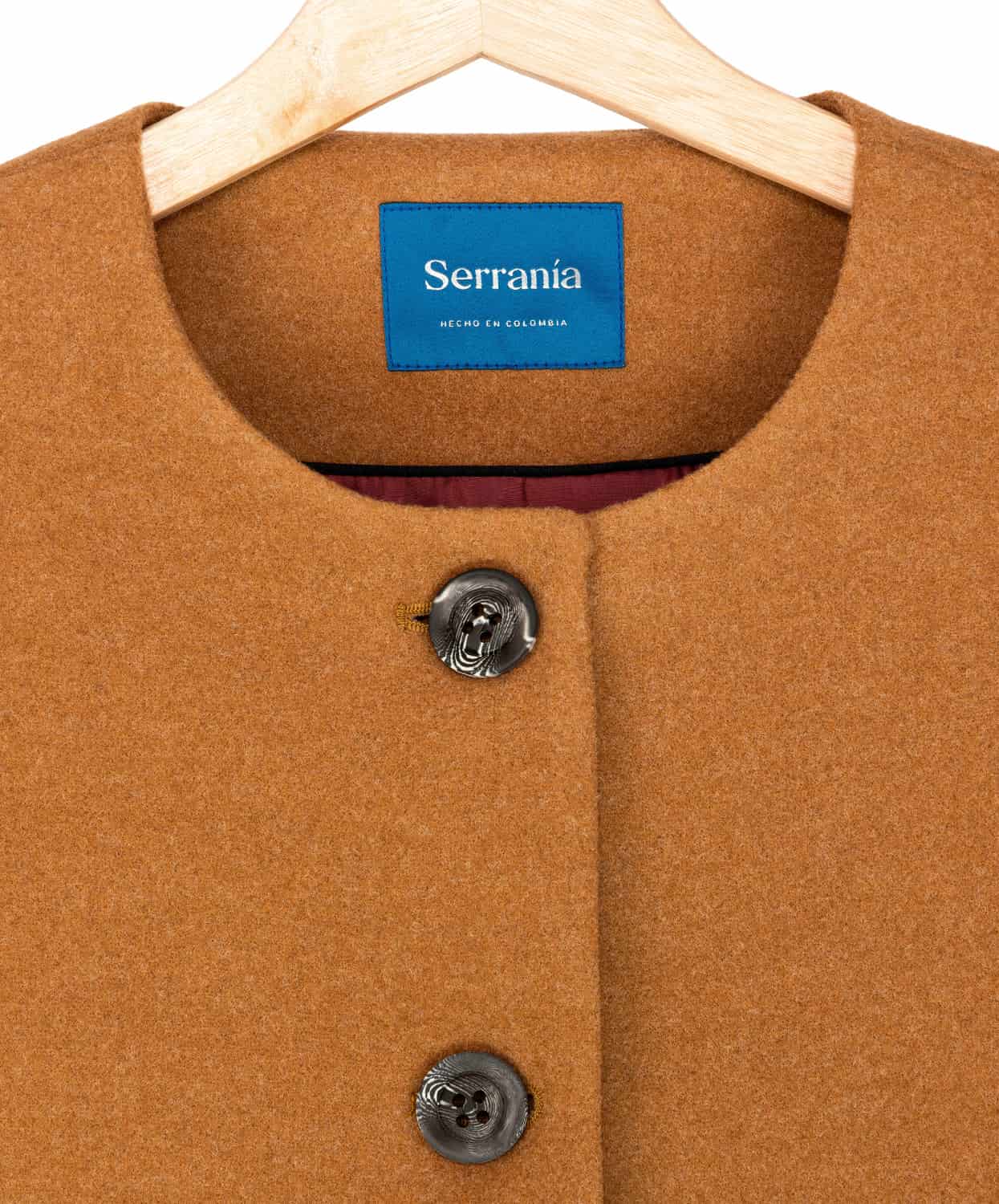 Chaqueta Cropped en Paño Camel Chicago - miniatura 16