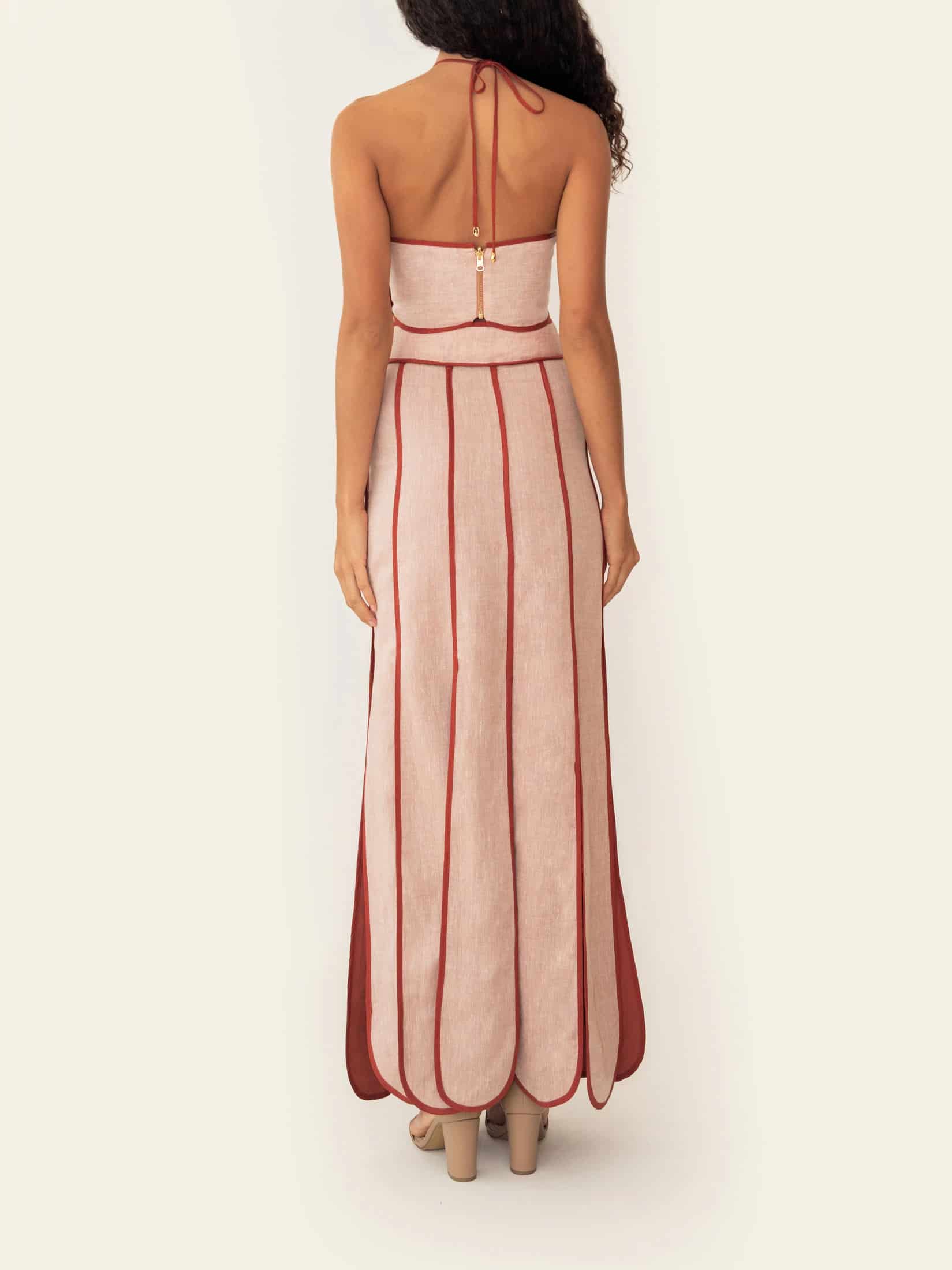 ANTONIA DRESS SUNSET ORANGE - miniatura 4