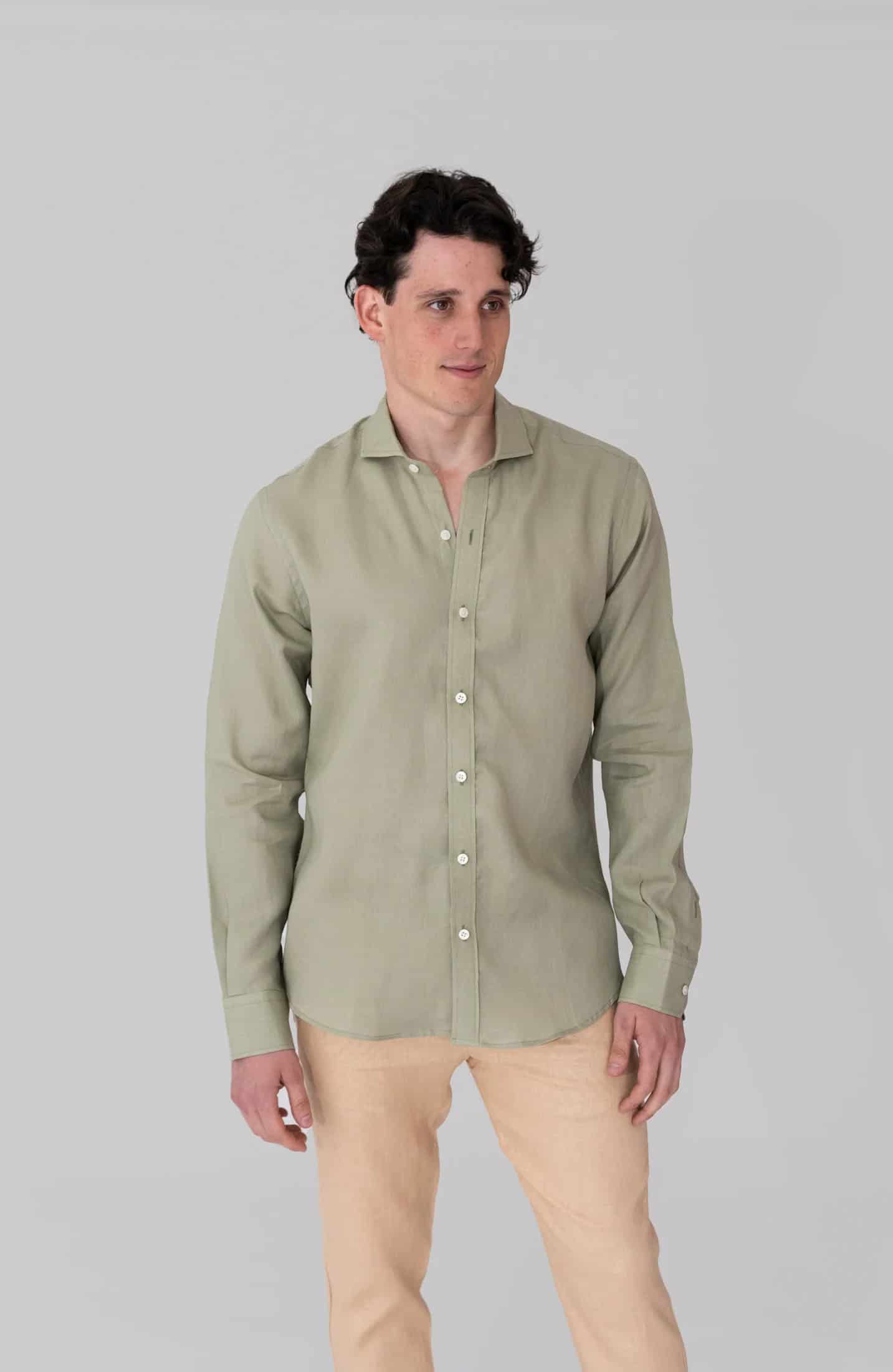 Camisas 100% Lino Cuello Francés- European Flax - miniatura 10