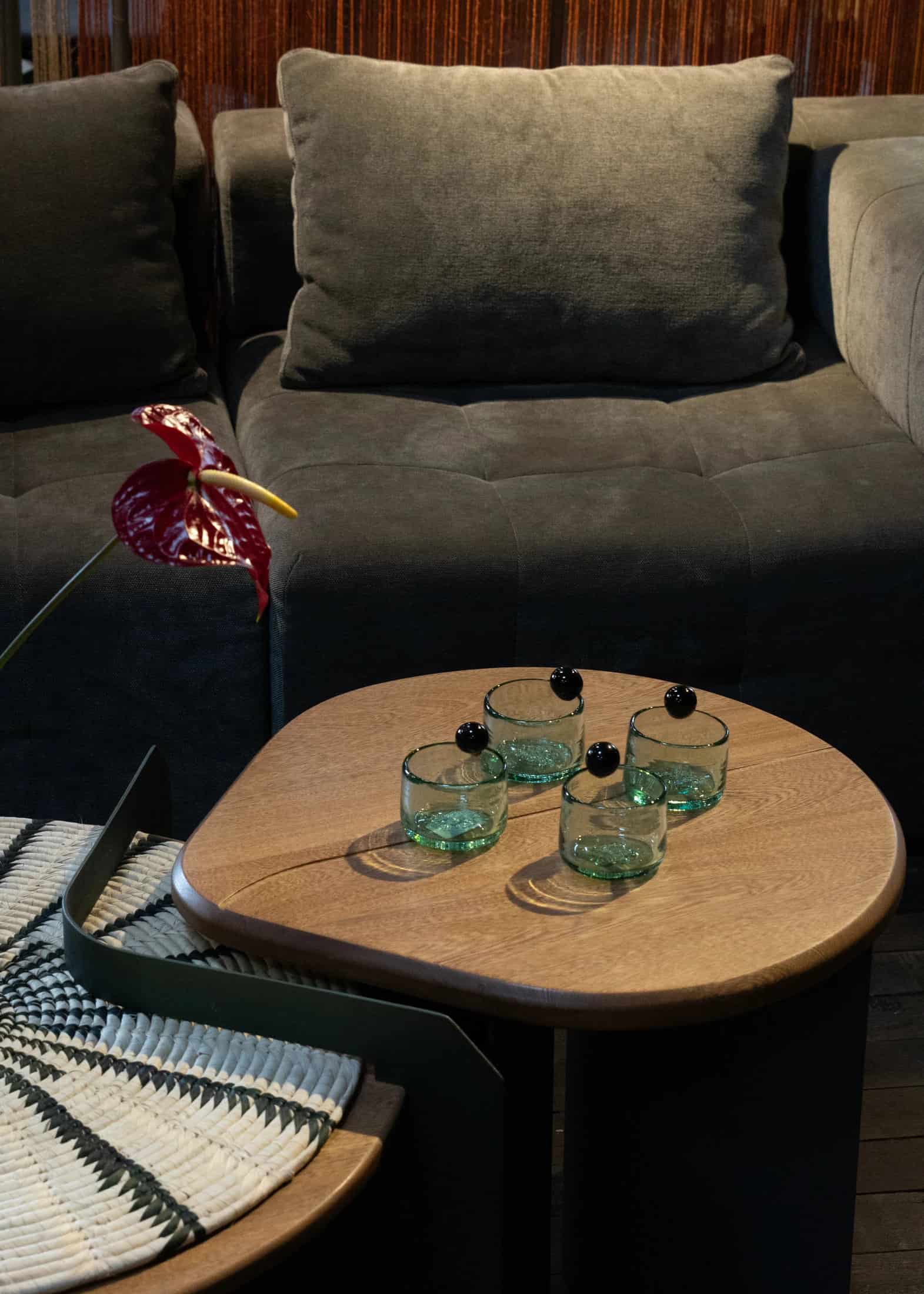 OLIVE GLASSES SET OF 4 - miniatura 3