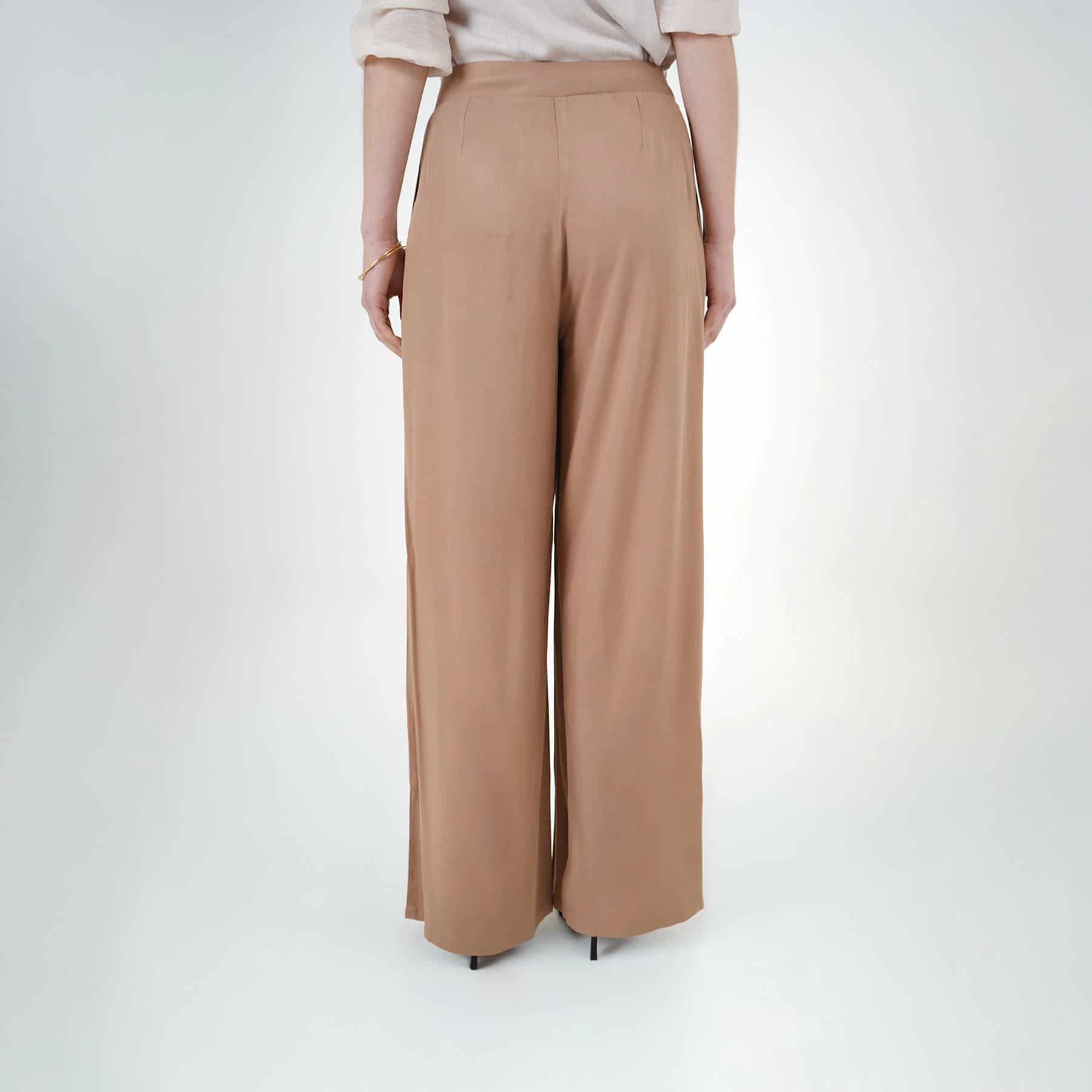 Pantalón bota recta con elástico en delantero - miniatura 3
