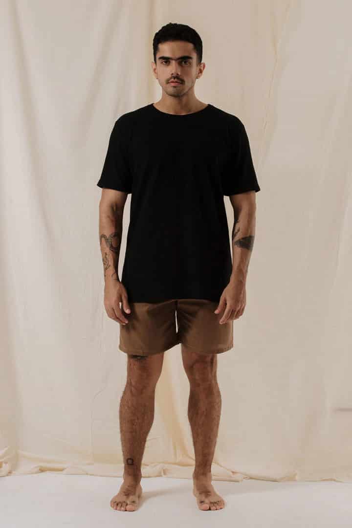 Camiseta texturizada negra - miniatura 3