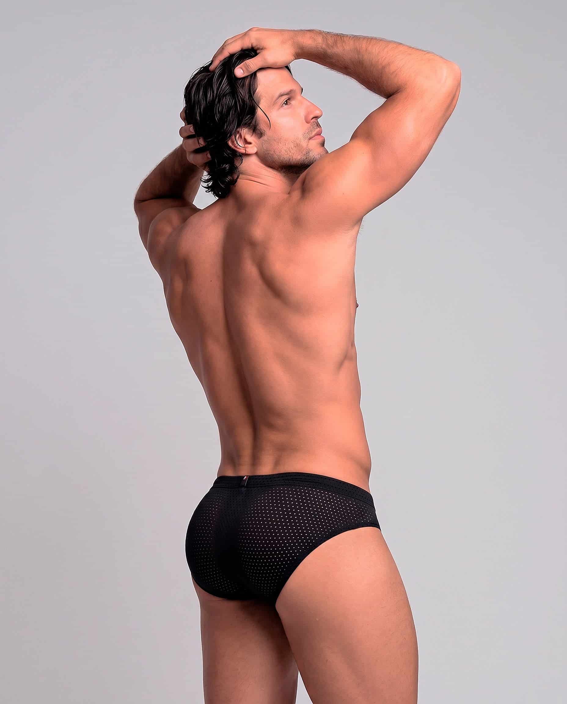 BRIEF SEXY MALLA NEGRO - miniatura 2