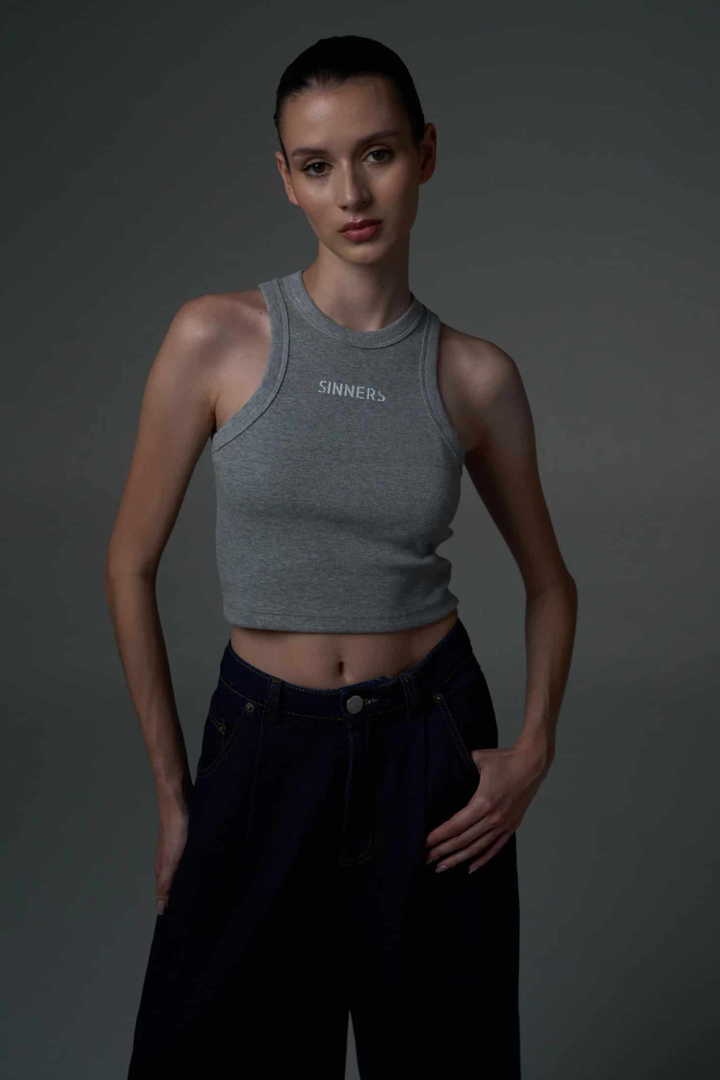 SINNERS GRAY WOMEN TANK TOP - miniatura 2