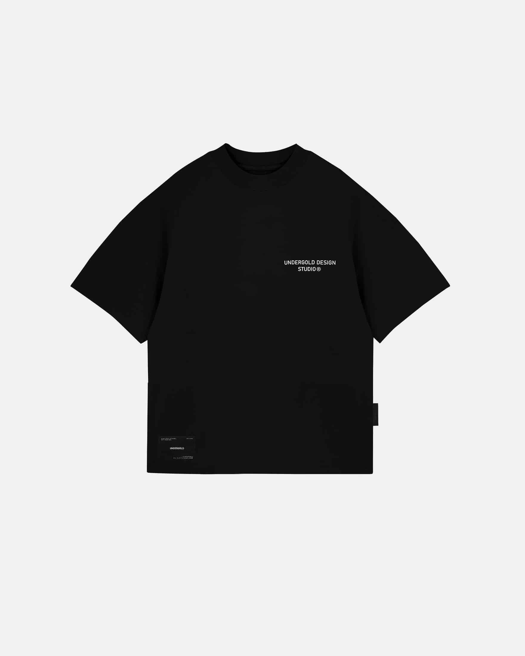 Basics Undergold Design Studio Boxy T-shirt Black - miniatura 3