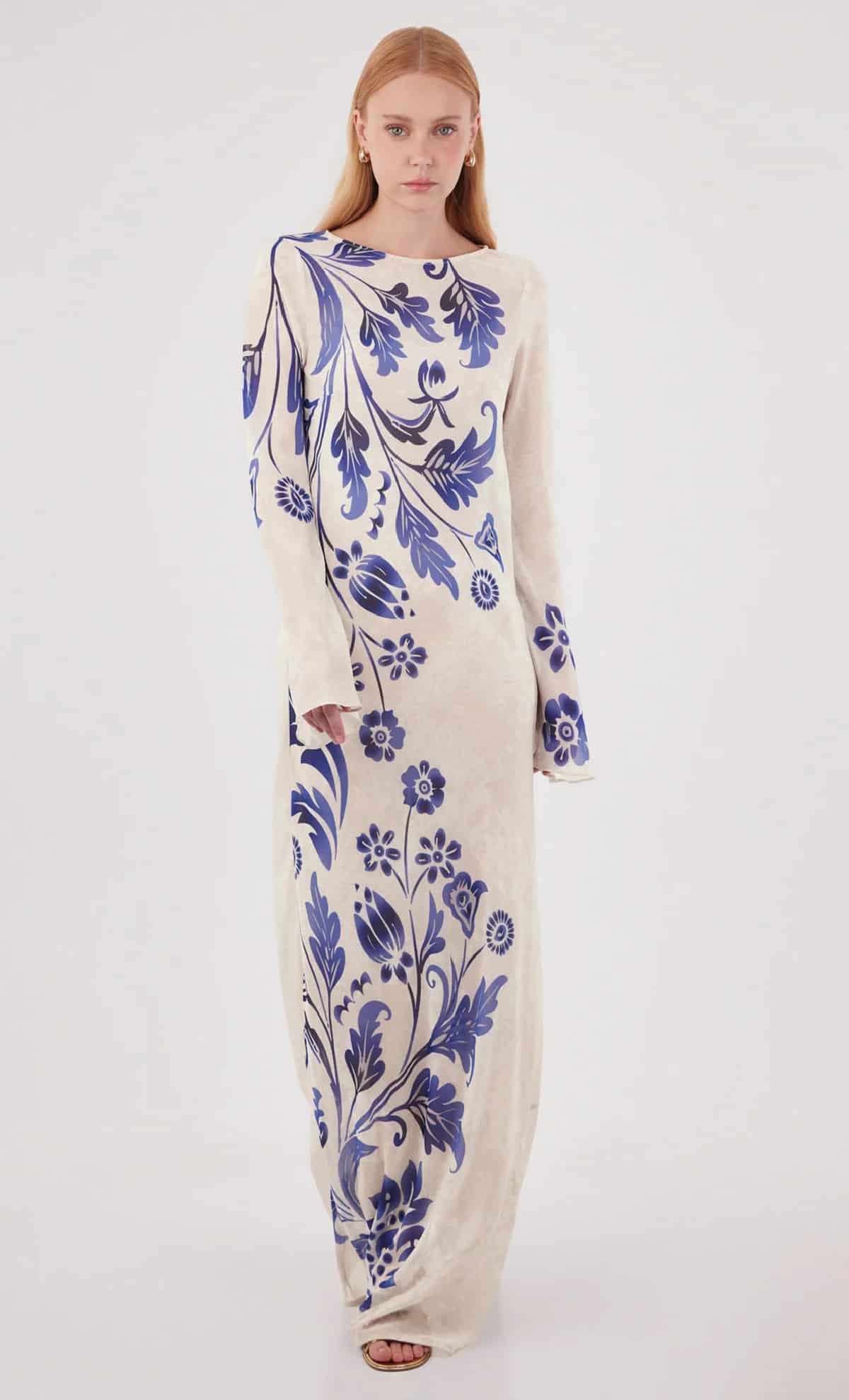 Vestido largo Venomous Blue - miniatura 6