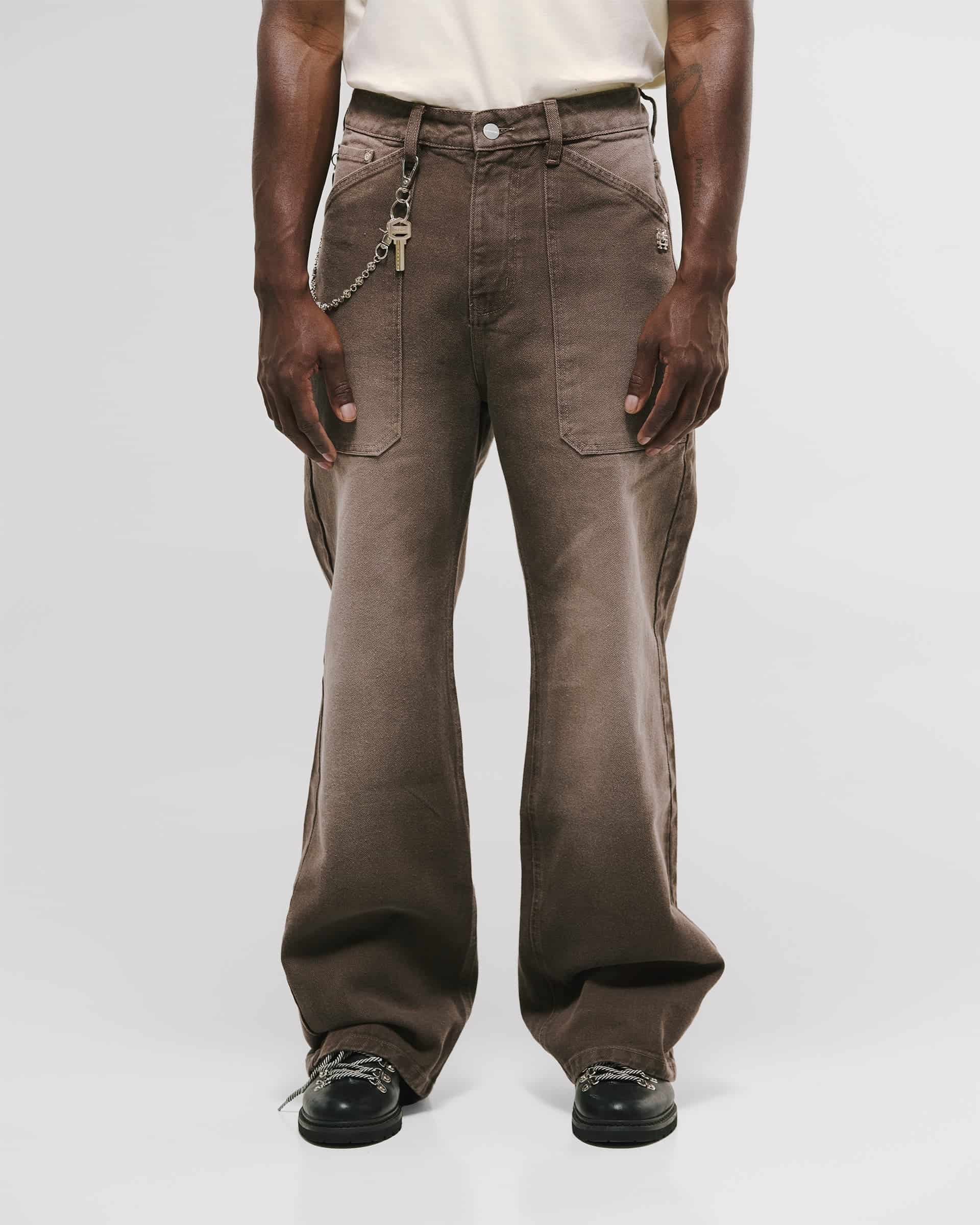 Pocket Straight Pants – Café Desgastado - miniatura 2