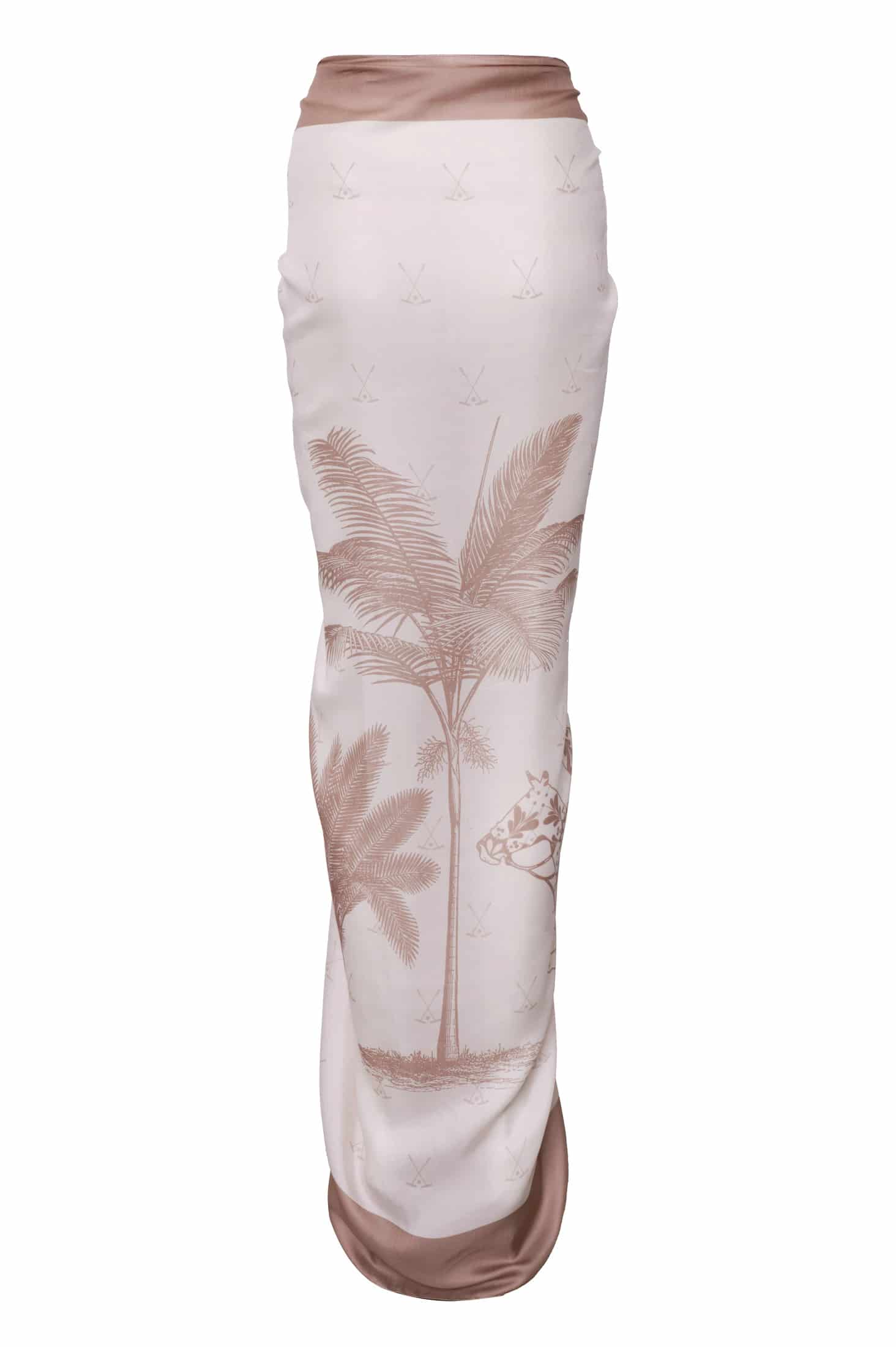 De La Falaise Cotton Silk Sarong / Beige - miniatura 3