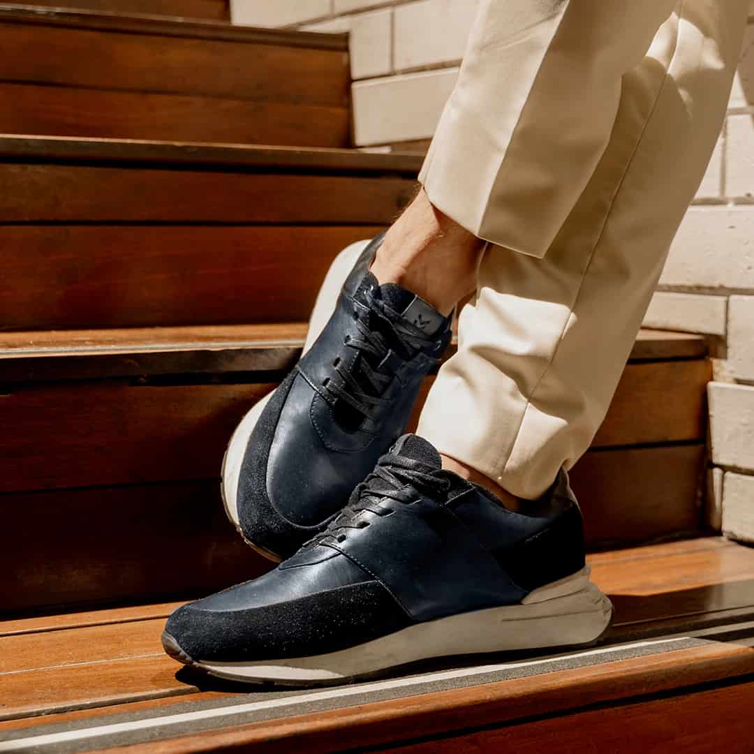 Sneaker Arezzo Azul - Blanco - miniatura 2