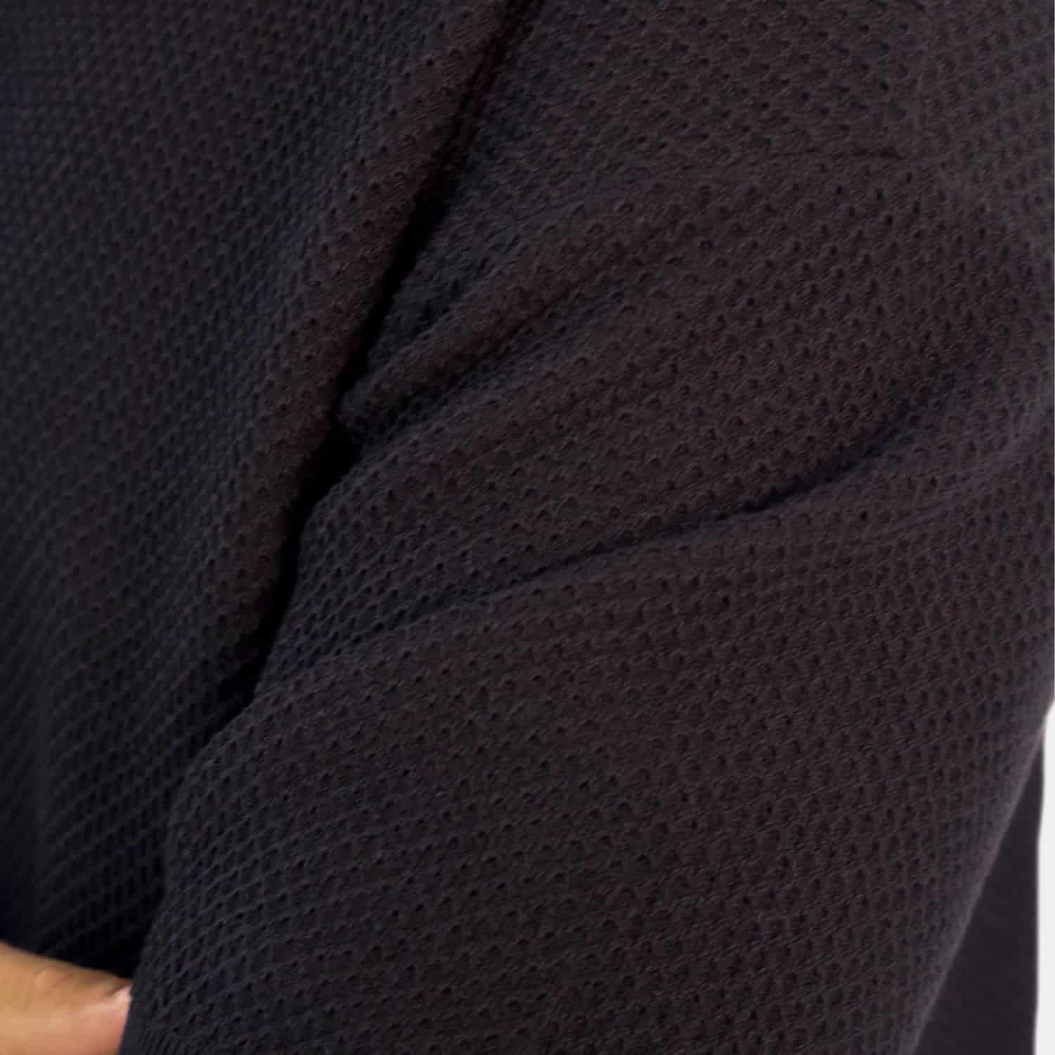 Textured Knit Tee Black - miniatura 5