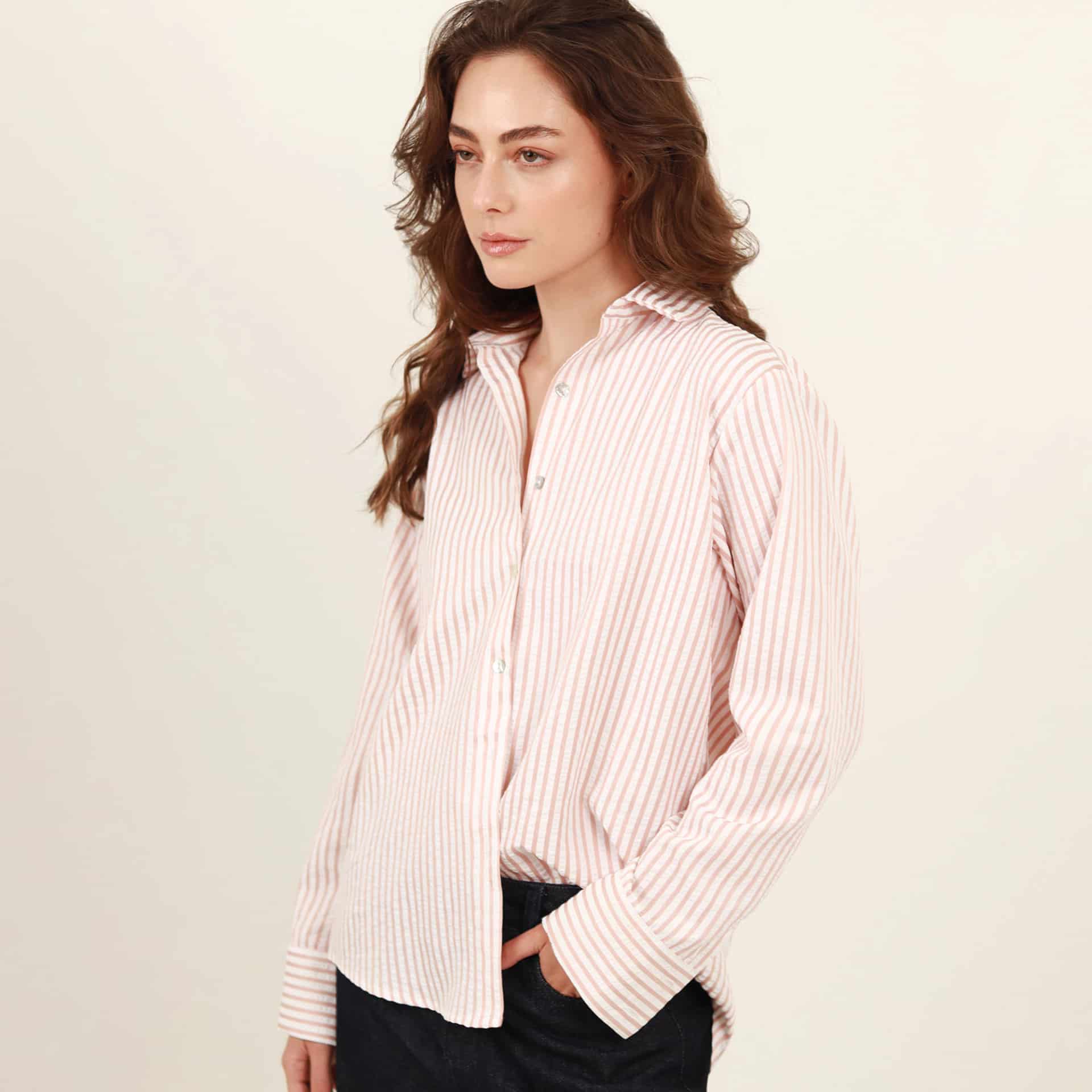 Camisa estampada manga larga básica - miniatura 5