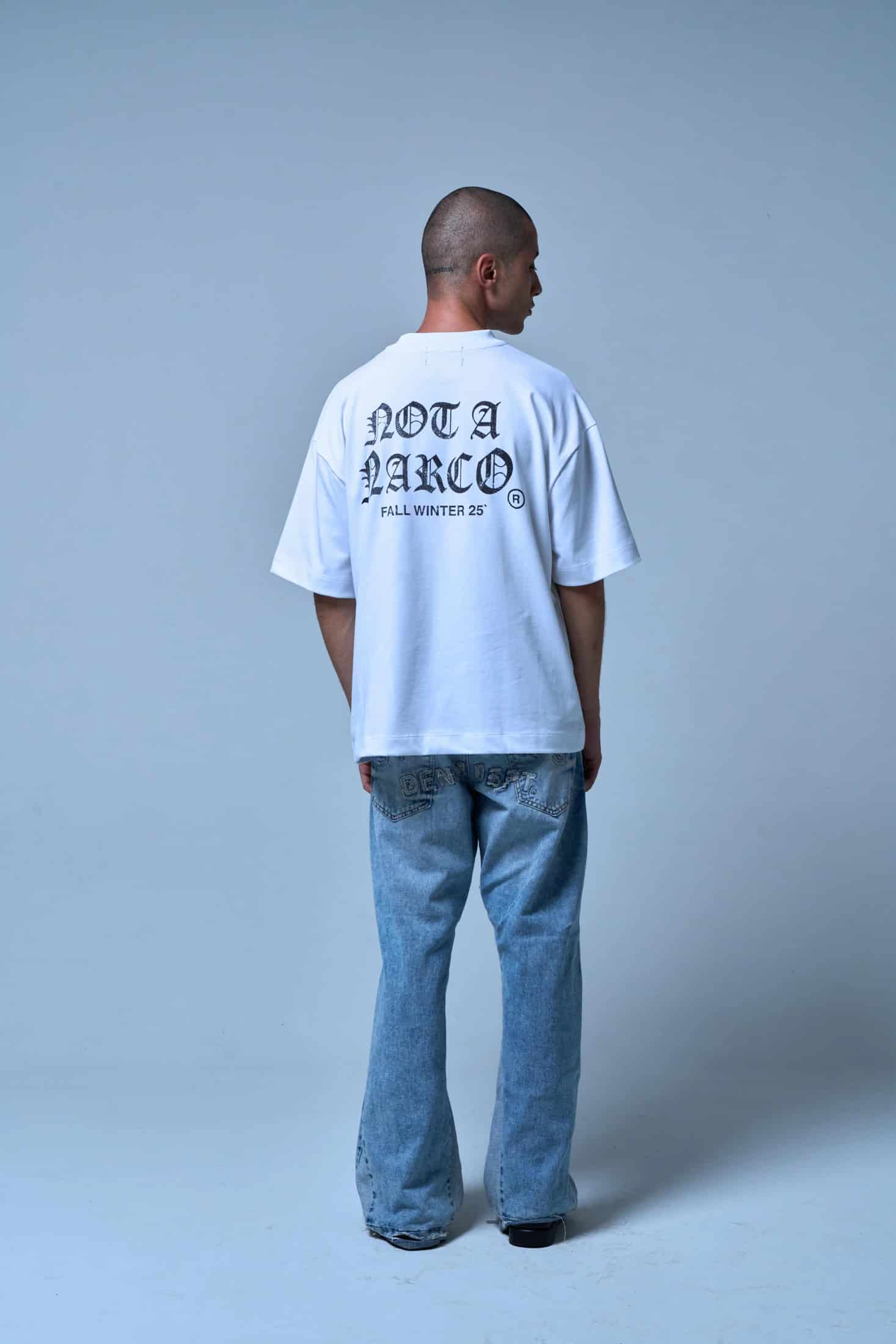 NOT A NARCO FW25 WHITE T-SHIRT - miniatura 6