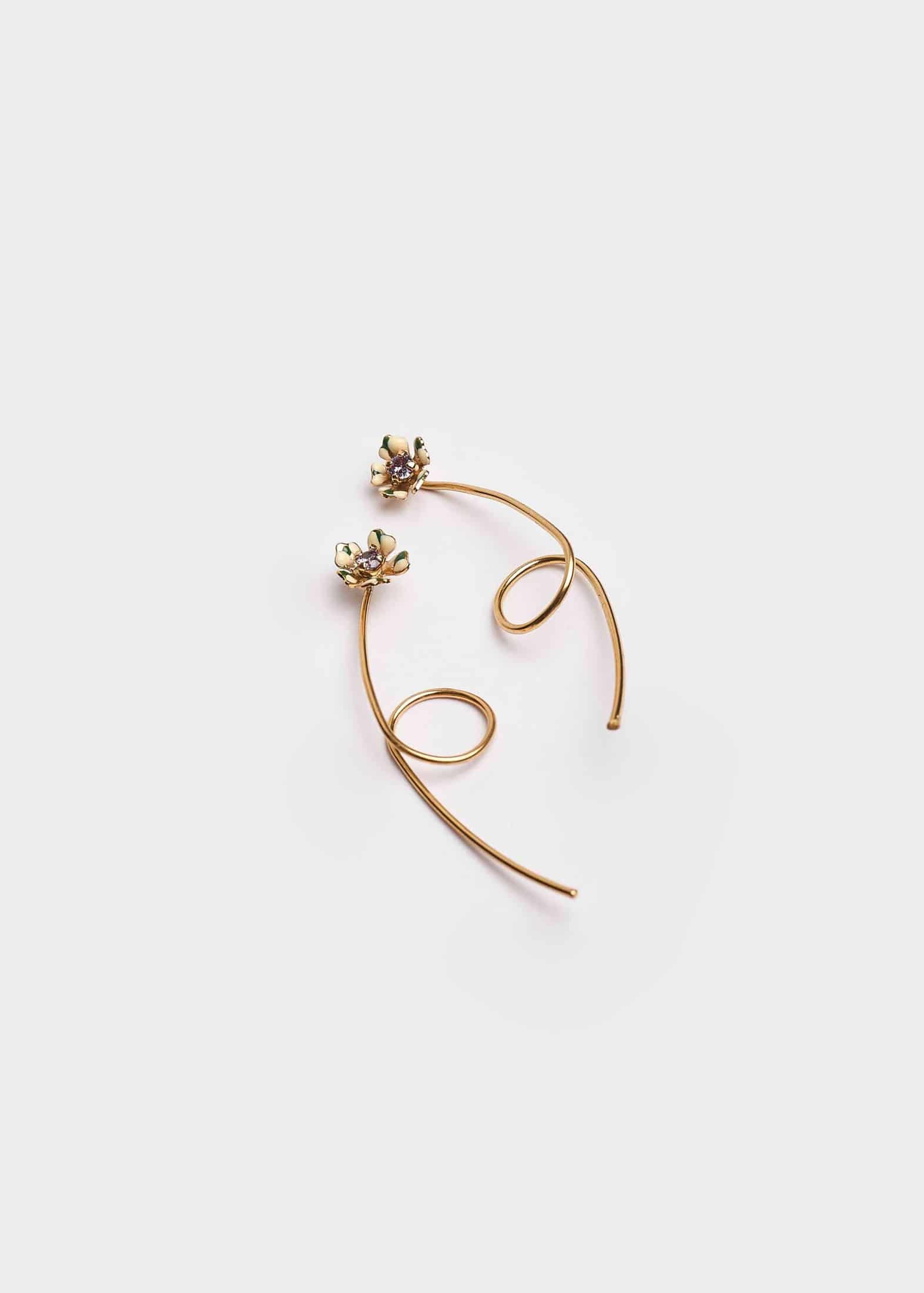 MICRO BROMELIAD EARRINGS - miniatura 3