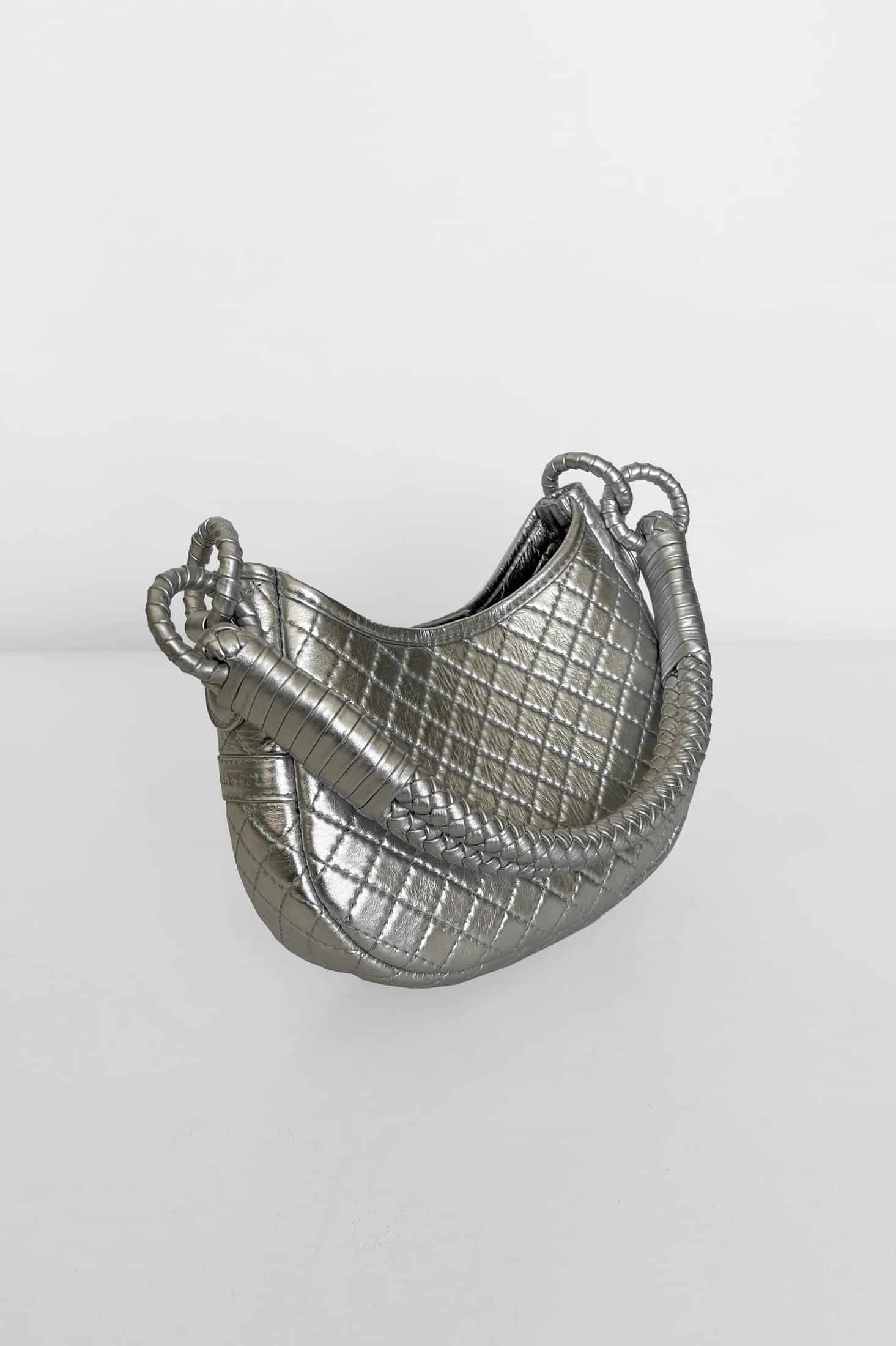 Saddle Mini, Shoulder Bag - Silver - miniatura 2