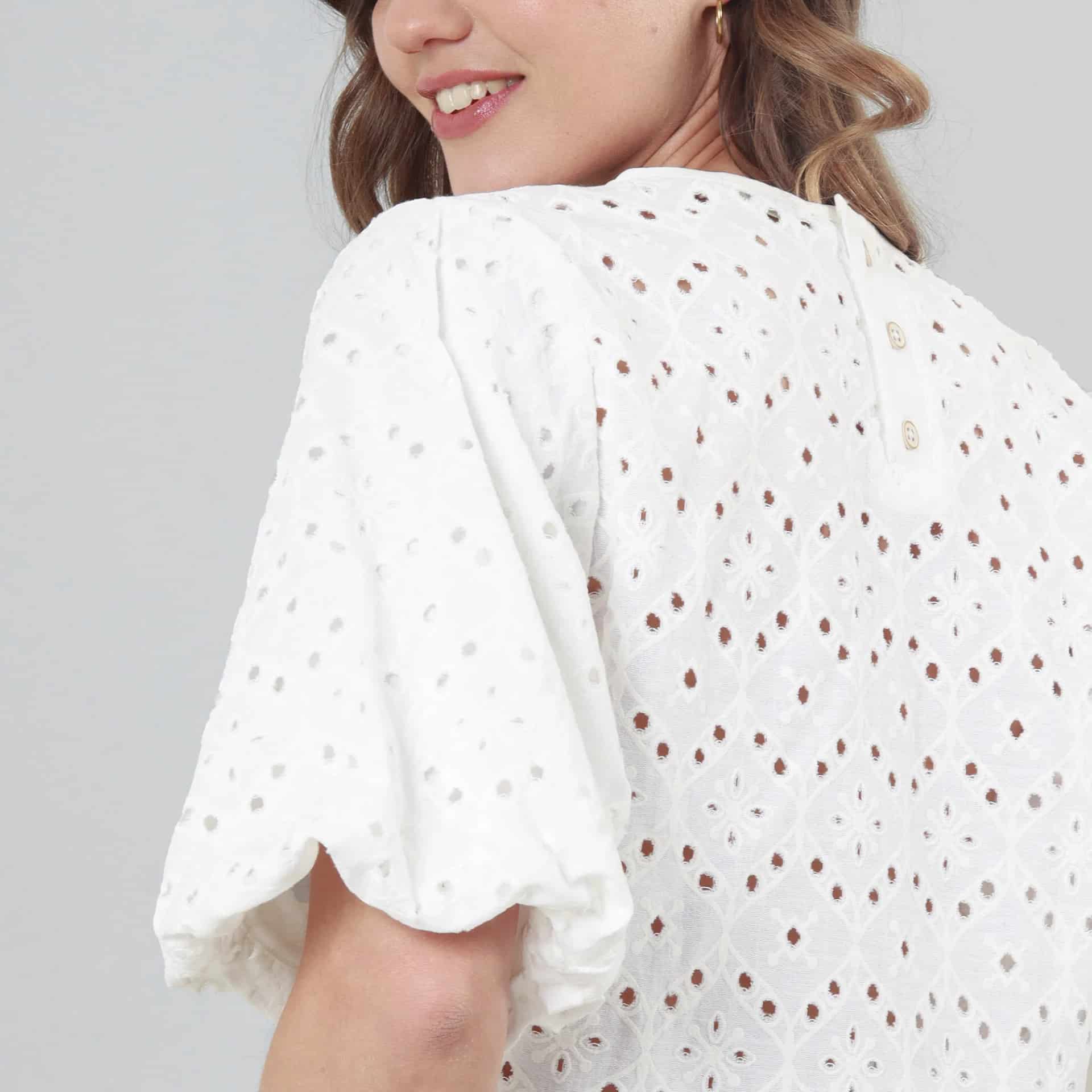 Blusa Cuello Redondo Manga Corta - miniatura 4