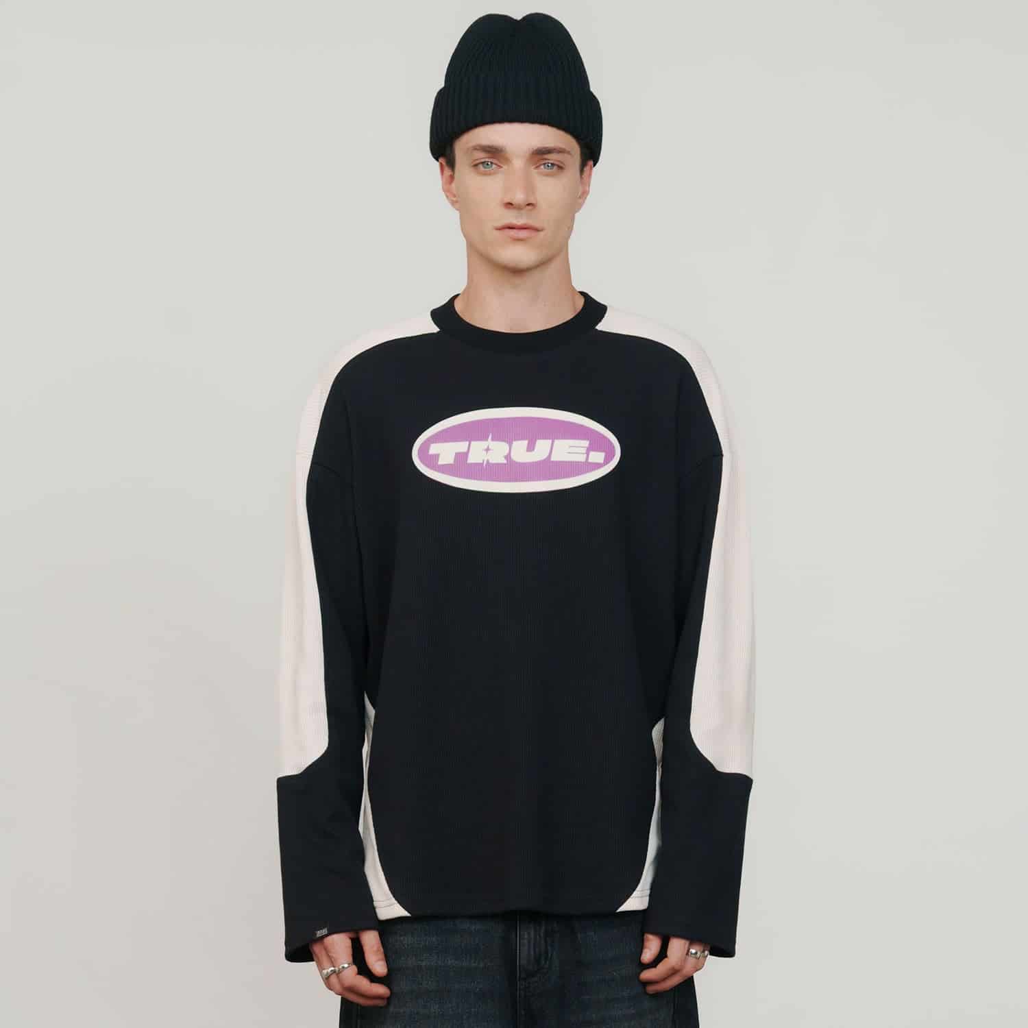 Waffer Long Sleeve Tee - Black - miniatura 2