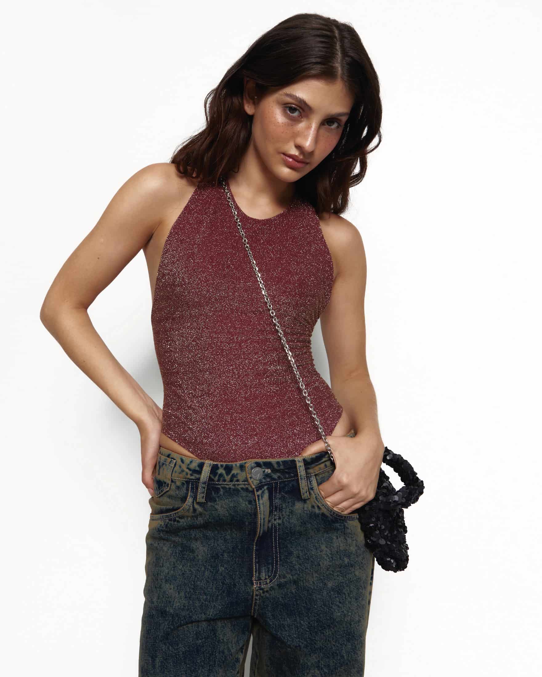 ABOUT TOMORROW WINE BODYSUIT - miniatura 9