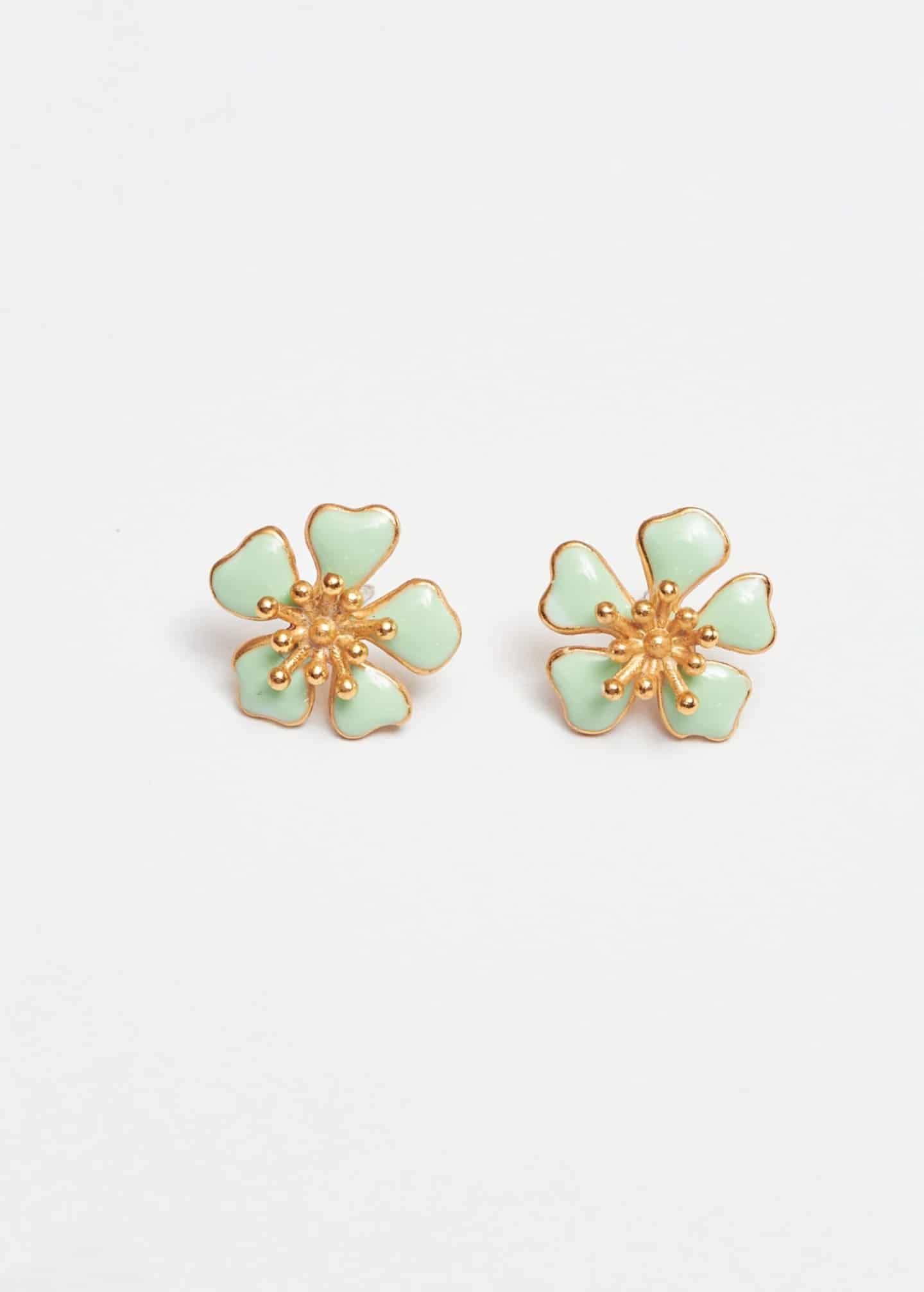 Aretes Aurora mini verde - miniatura 1
