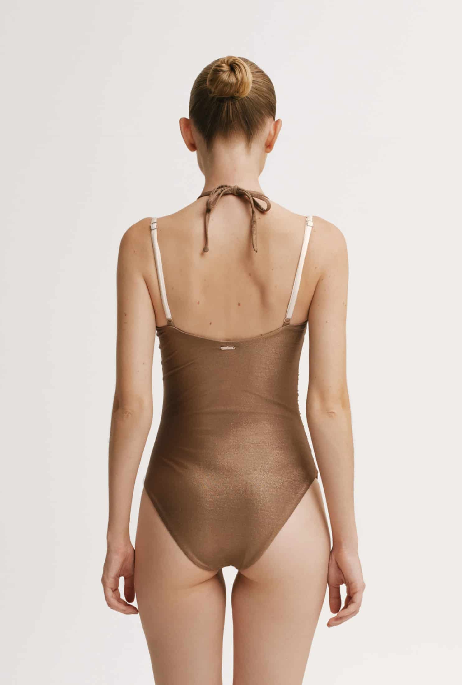 Vestido de Baño Enterizo Gigi Brown - miniatura 2