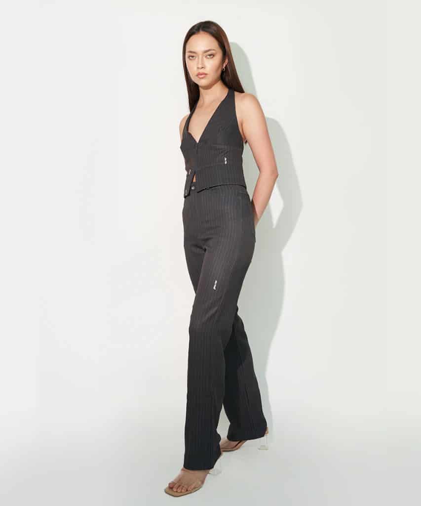 Howdy Pants in Black Pinstripe - miniatura 1