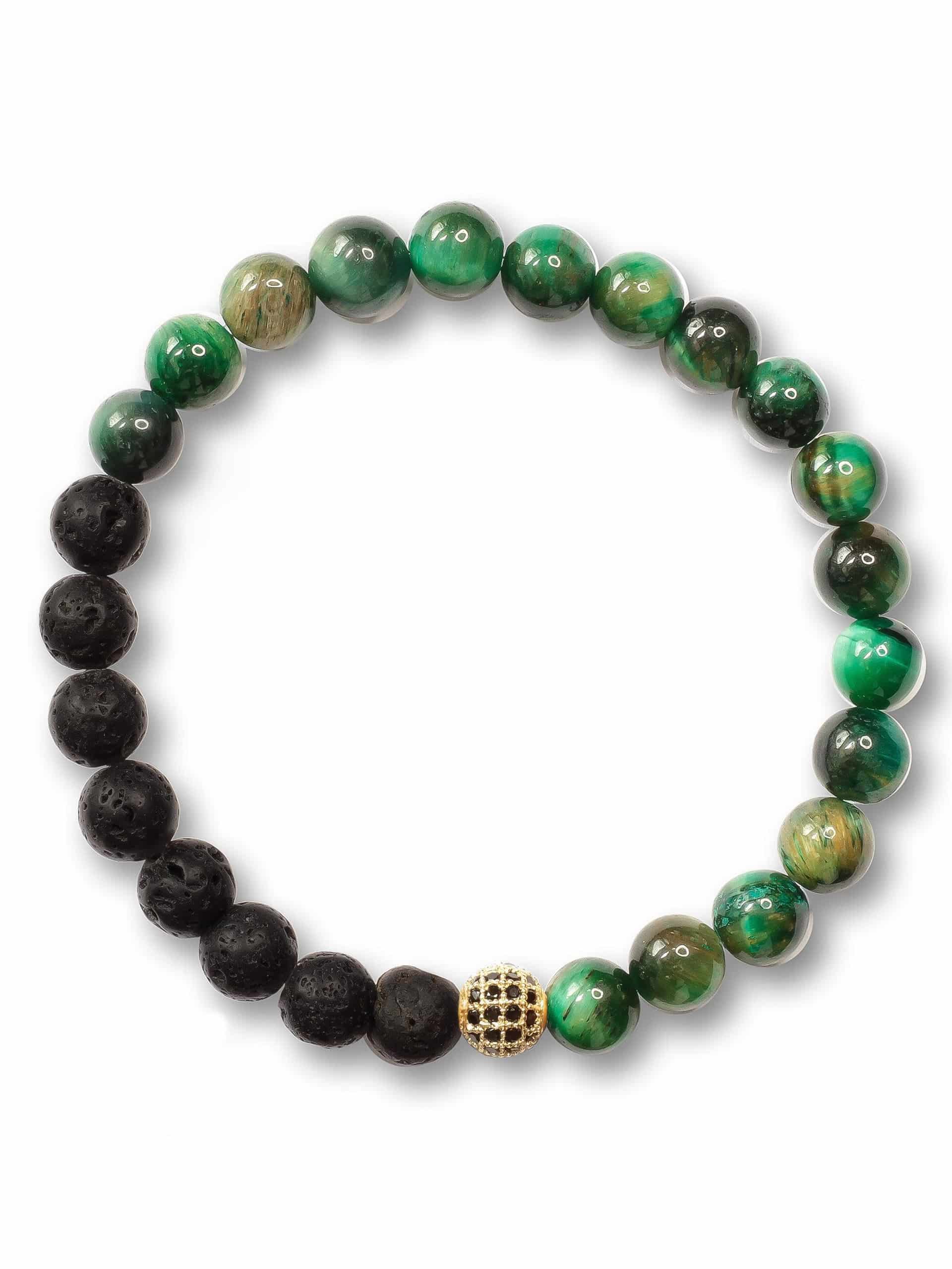 Brazalete Tigre Verde Volcán 6mm - miniatura 2