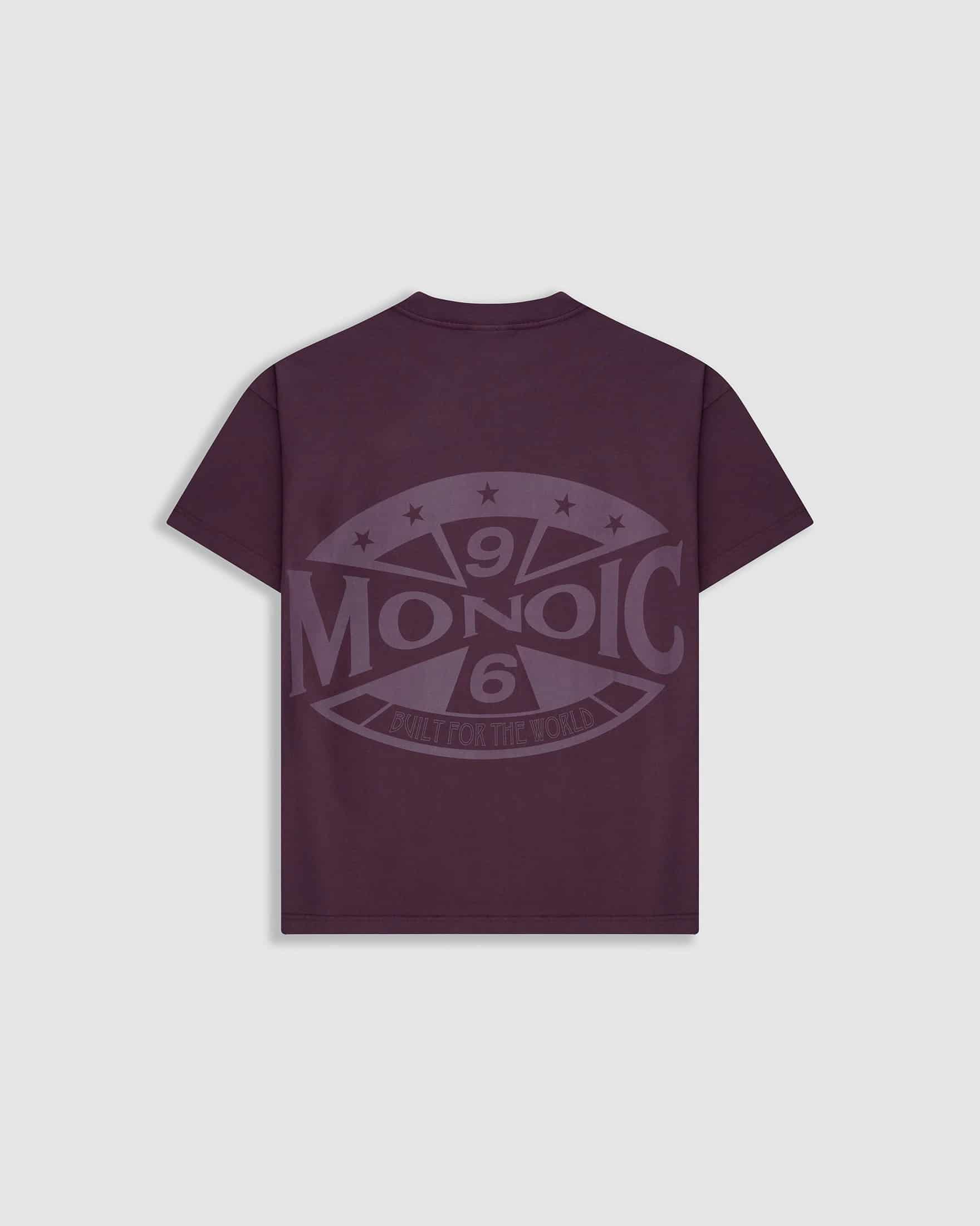 Camiseta Oversized Built For The World - Burgundy - miniatura 1