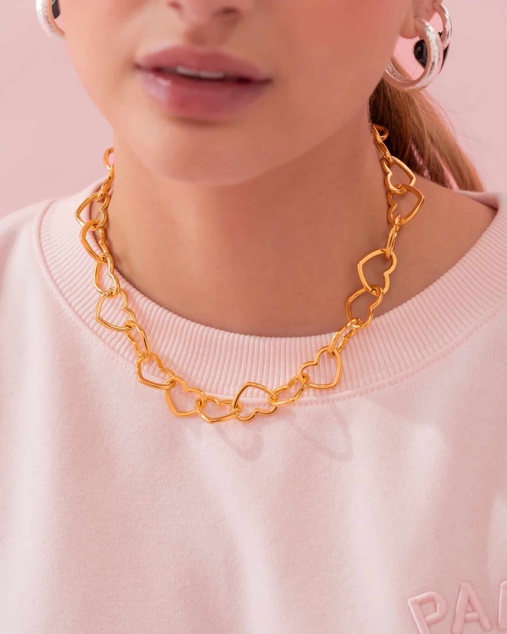 Collar Corazón + Aretes - miniatura 1
