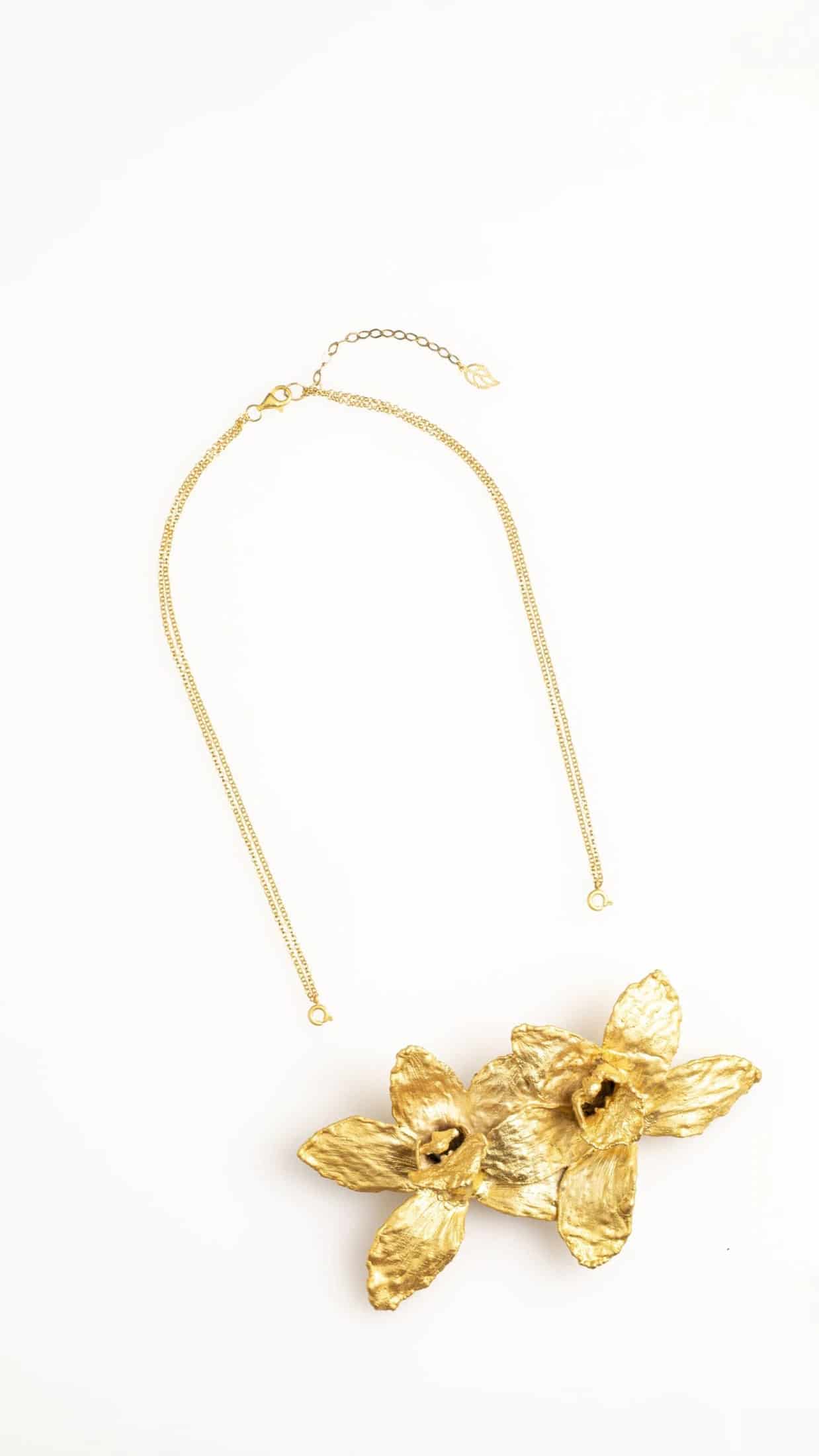 PIN Y COLLAR ORQUÍDEA CYMBIDIUM - miniatura 3