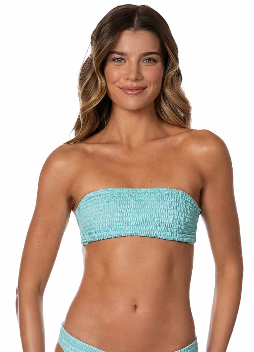Maaji Indigo Veil Bryn Strapless Bandeau Bikini Top - miniatura 2