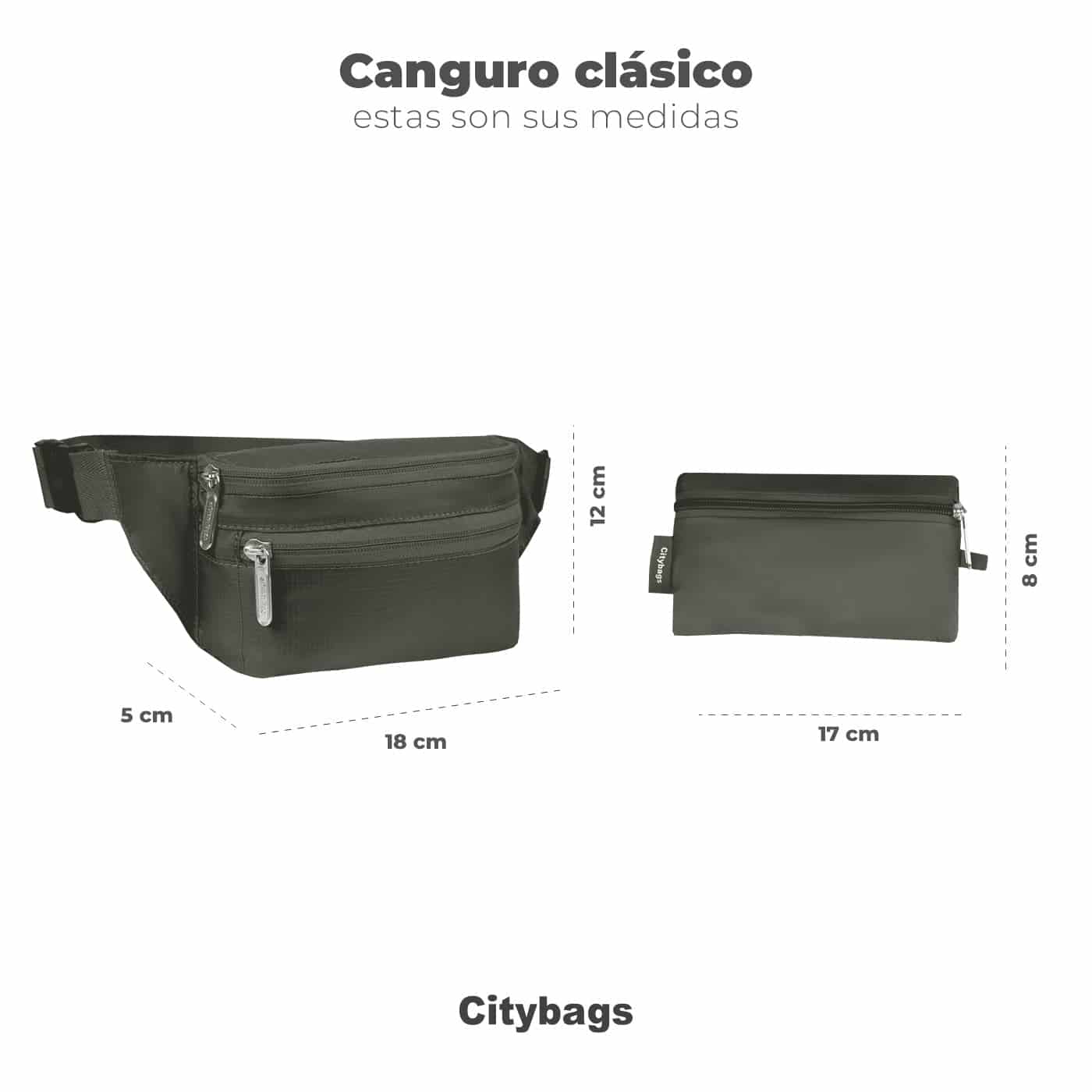 Canguro Plegable ULTRA Estampado Tigres  Citybags Multicolor - miniatura 6