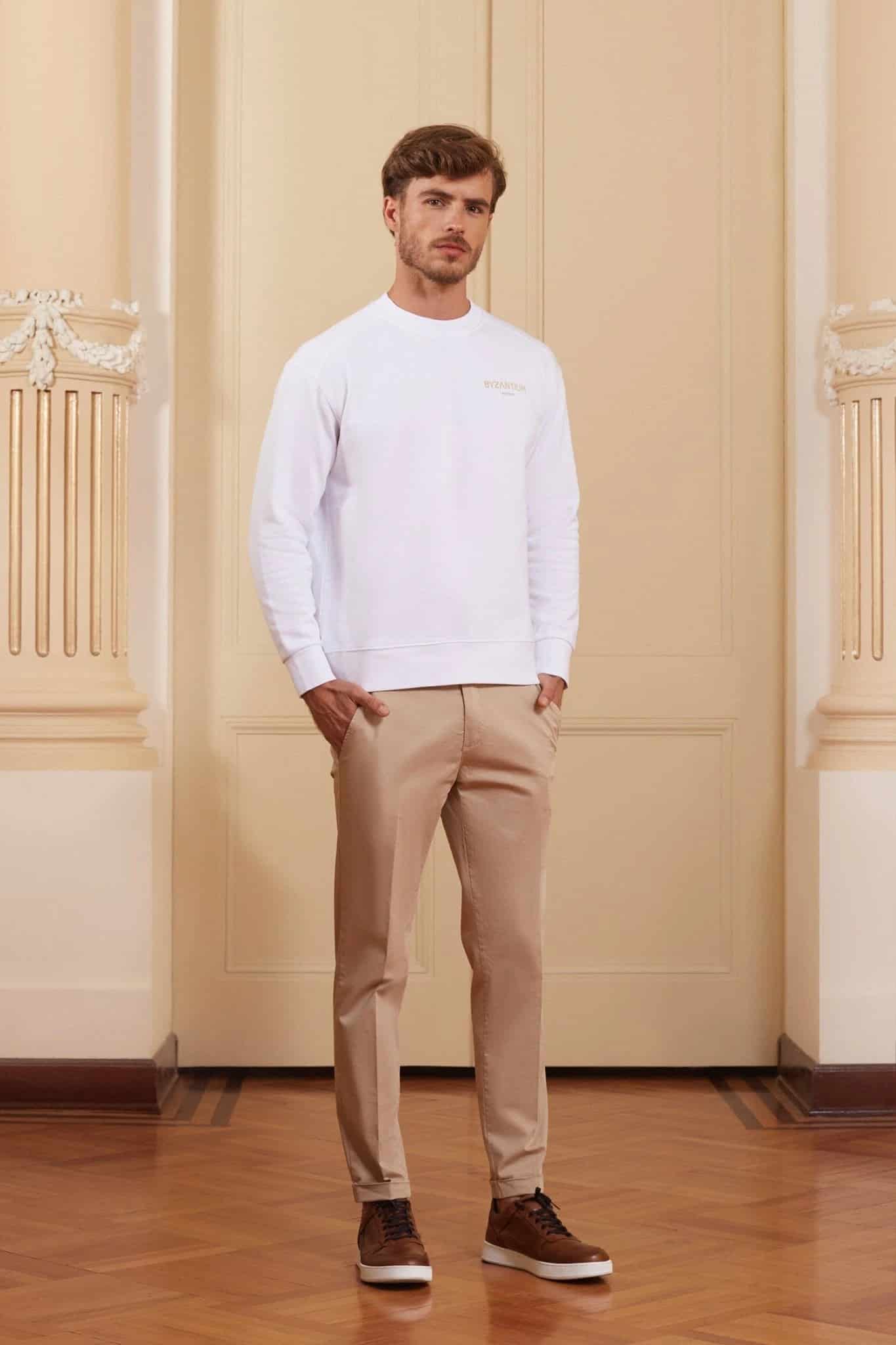Men's san vitale sweatshirt white - miniatura 5