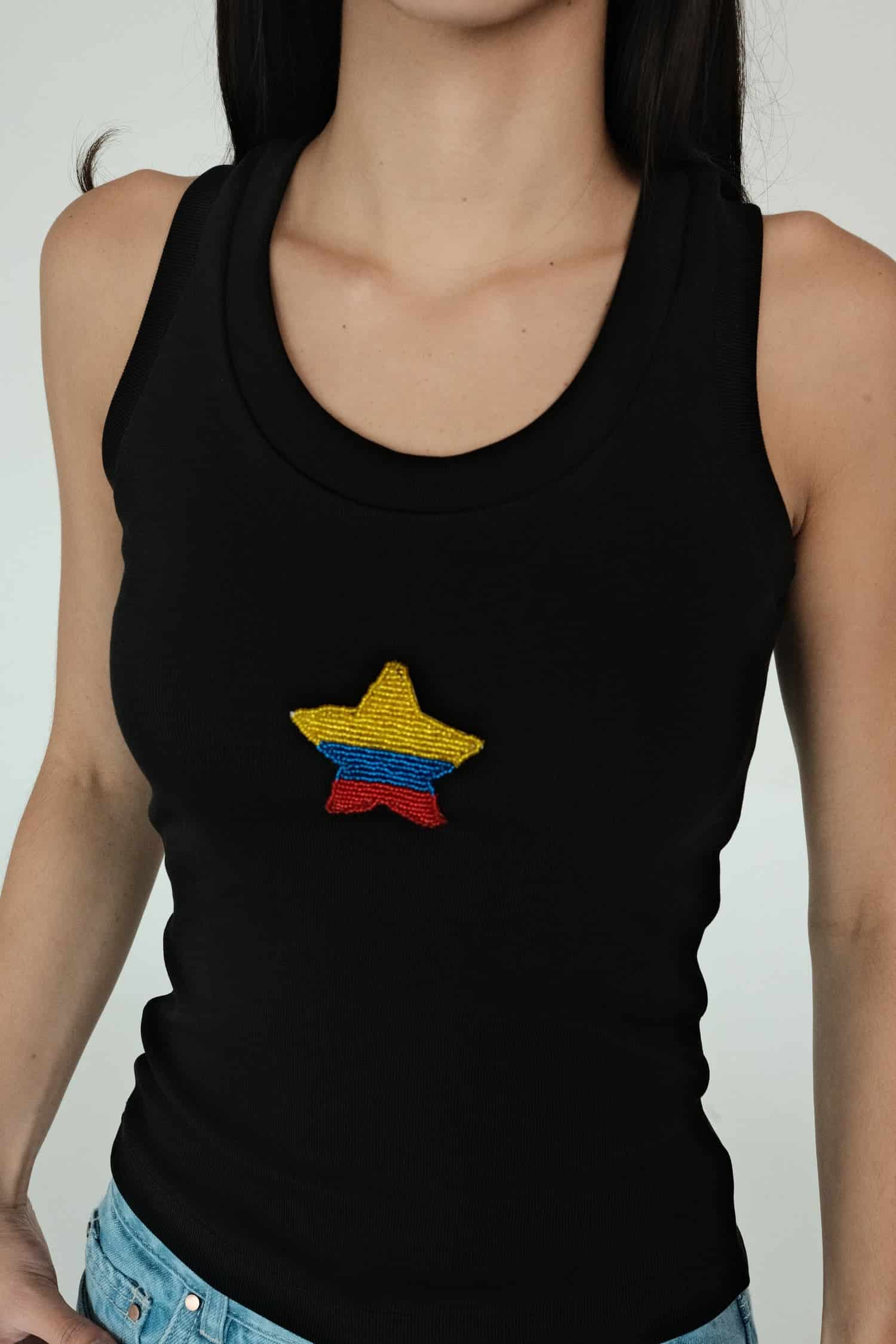 Colombian Star Tank Top (White) - miniatura 2