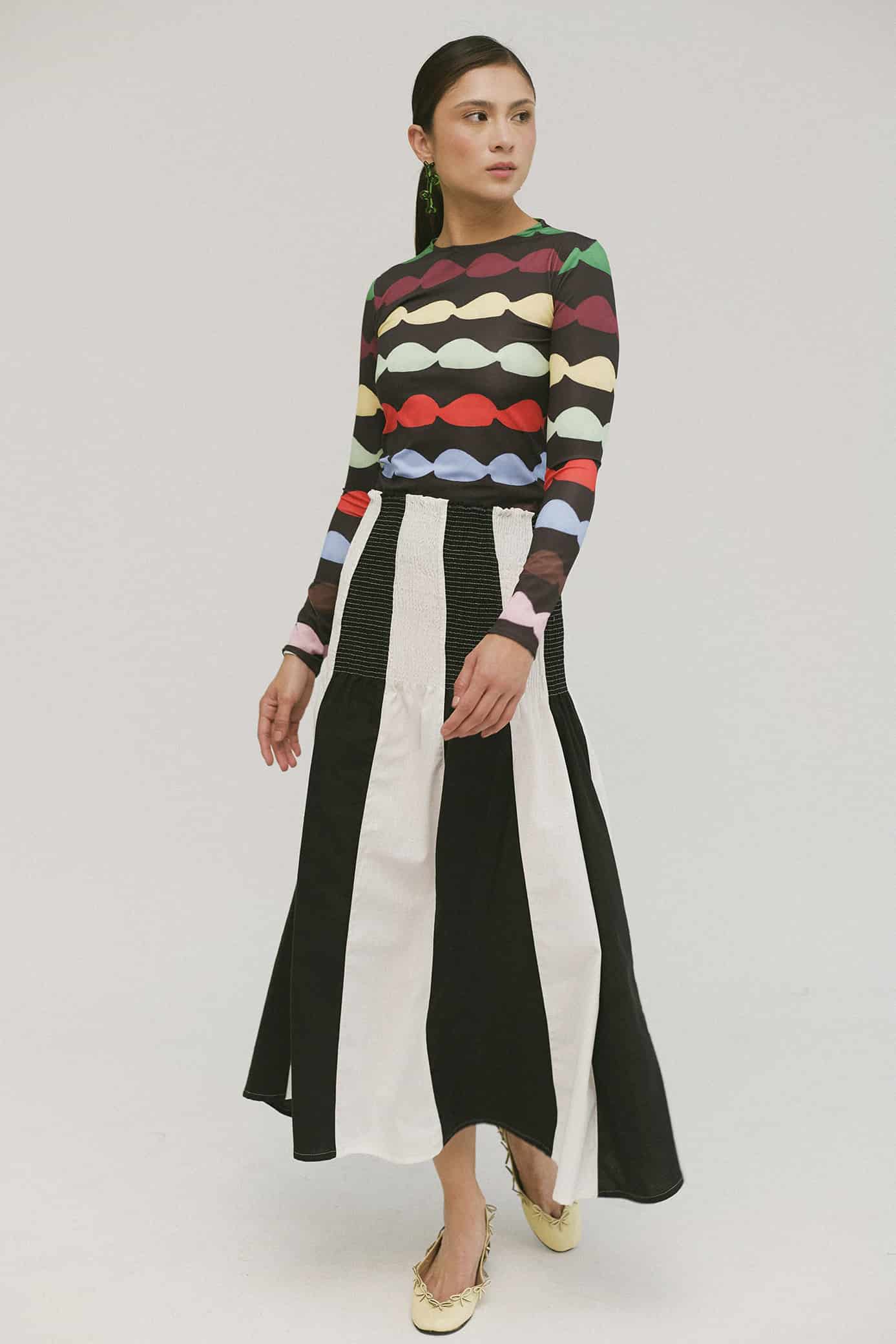 Falda Shirred Glaseado Bicolor - miniatura 8