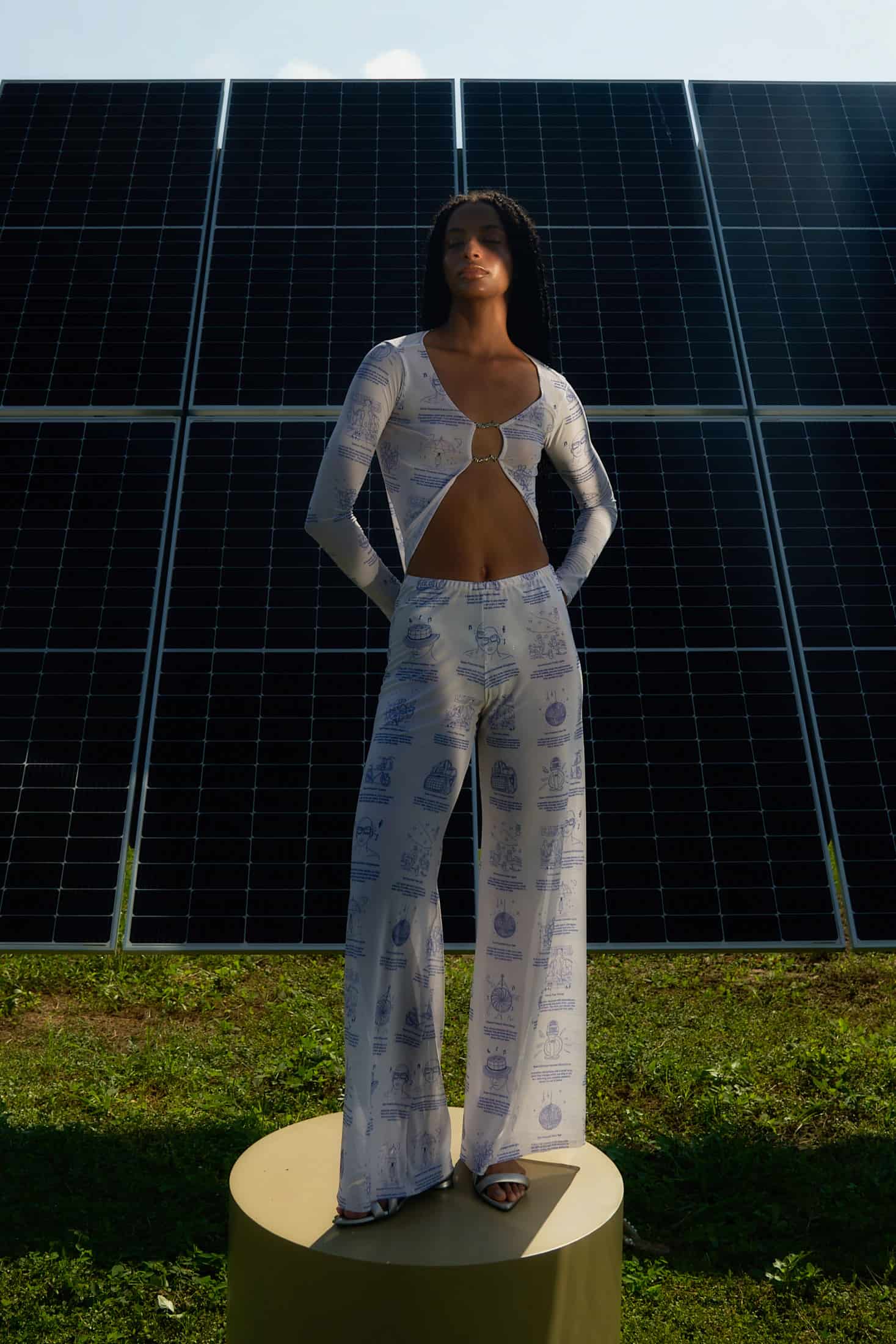 'Patents' Mesh Pants - miniatura 1