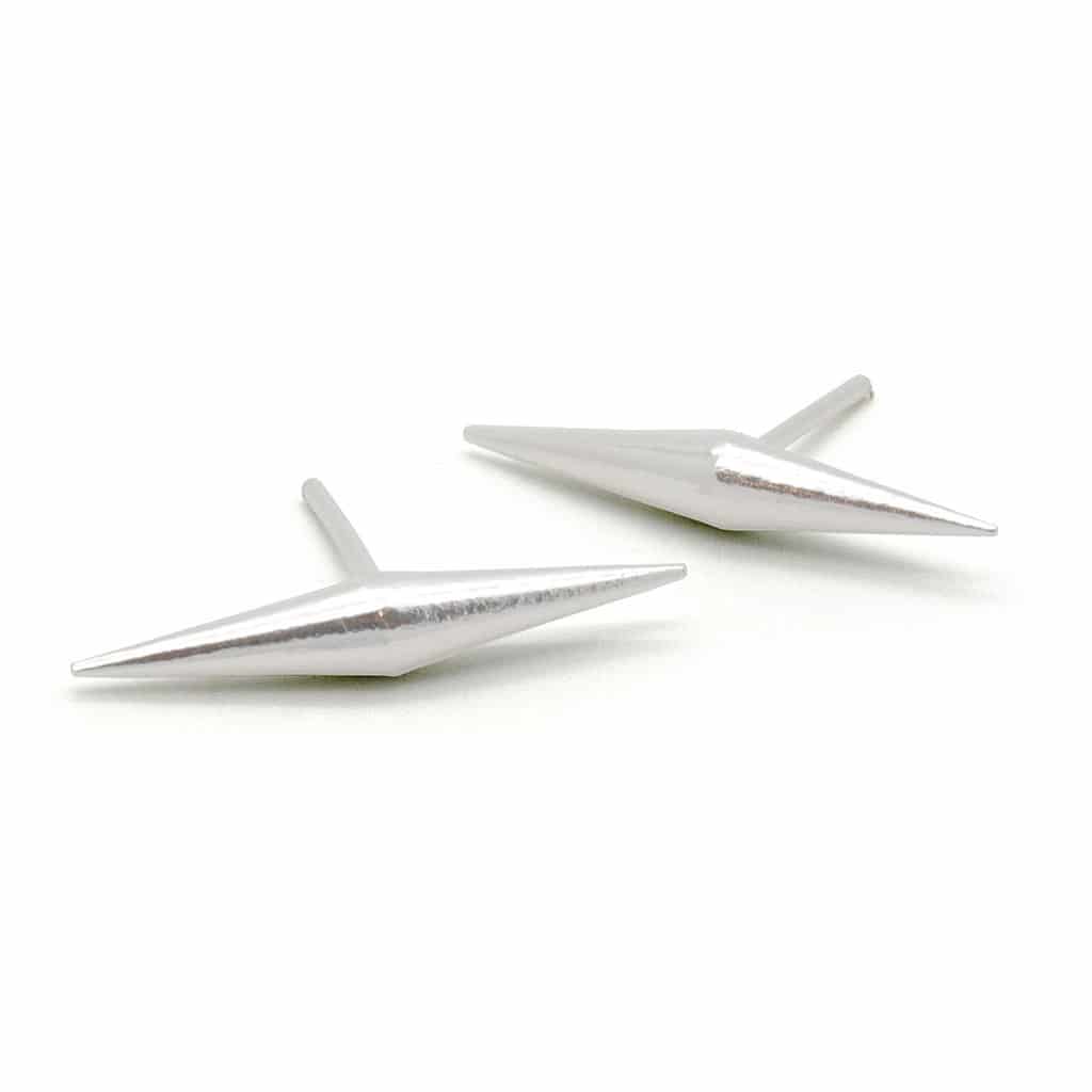 Aretes 2 conos unidos - miniatura 2