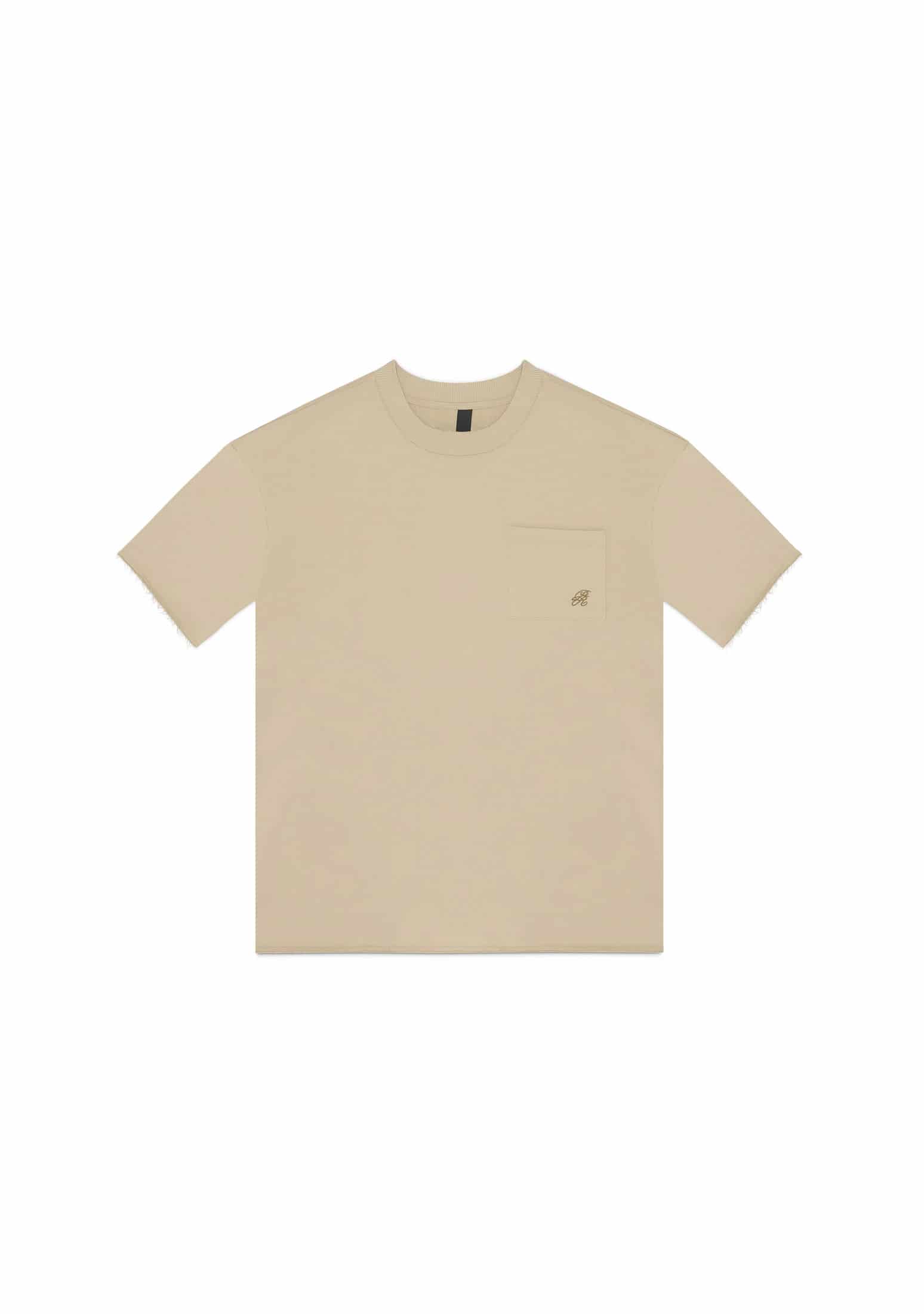 Rustic taupe pocket t-shirt - miniatura 1