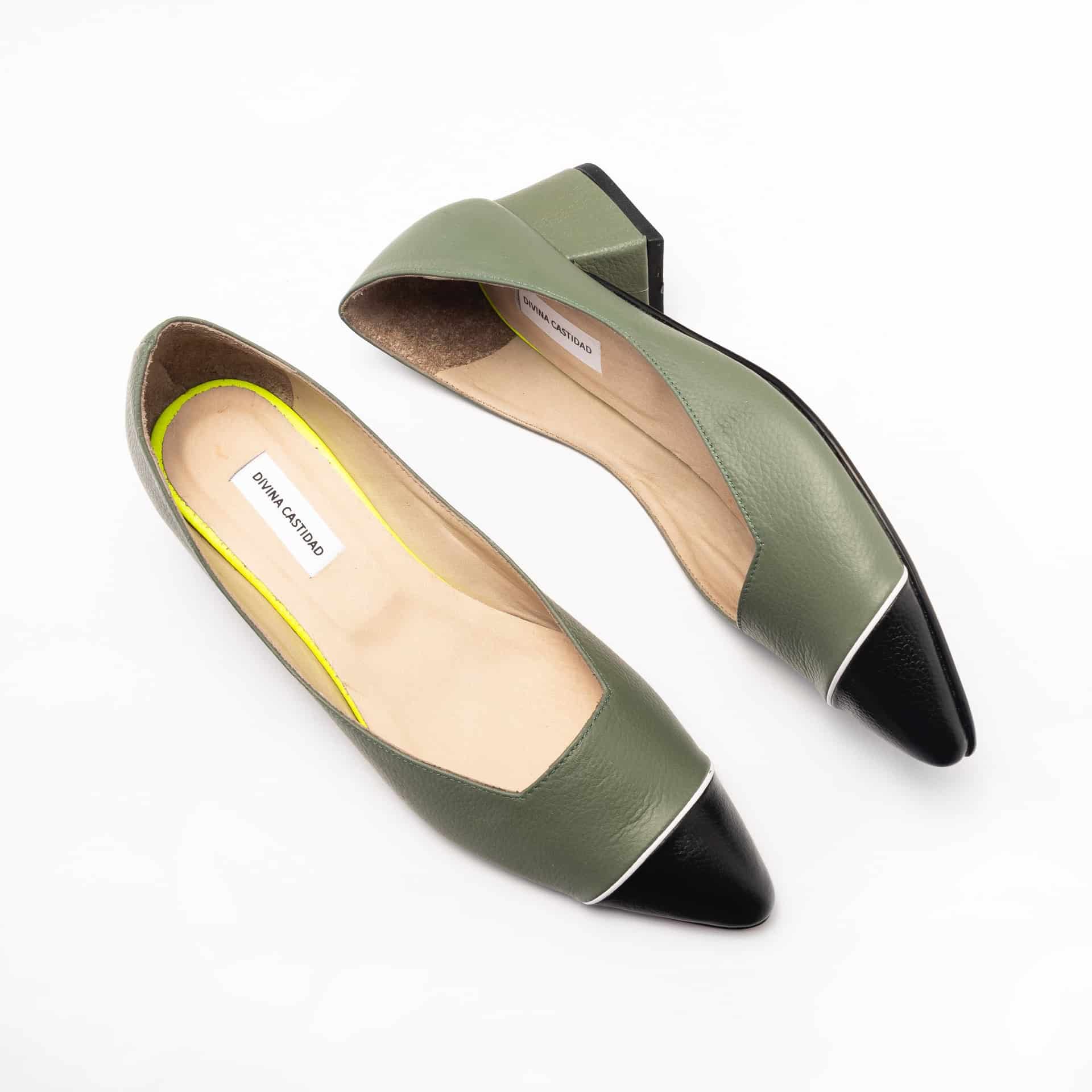 Midi Heels - Sage x Black + White - miniatura 3