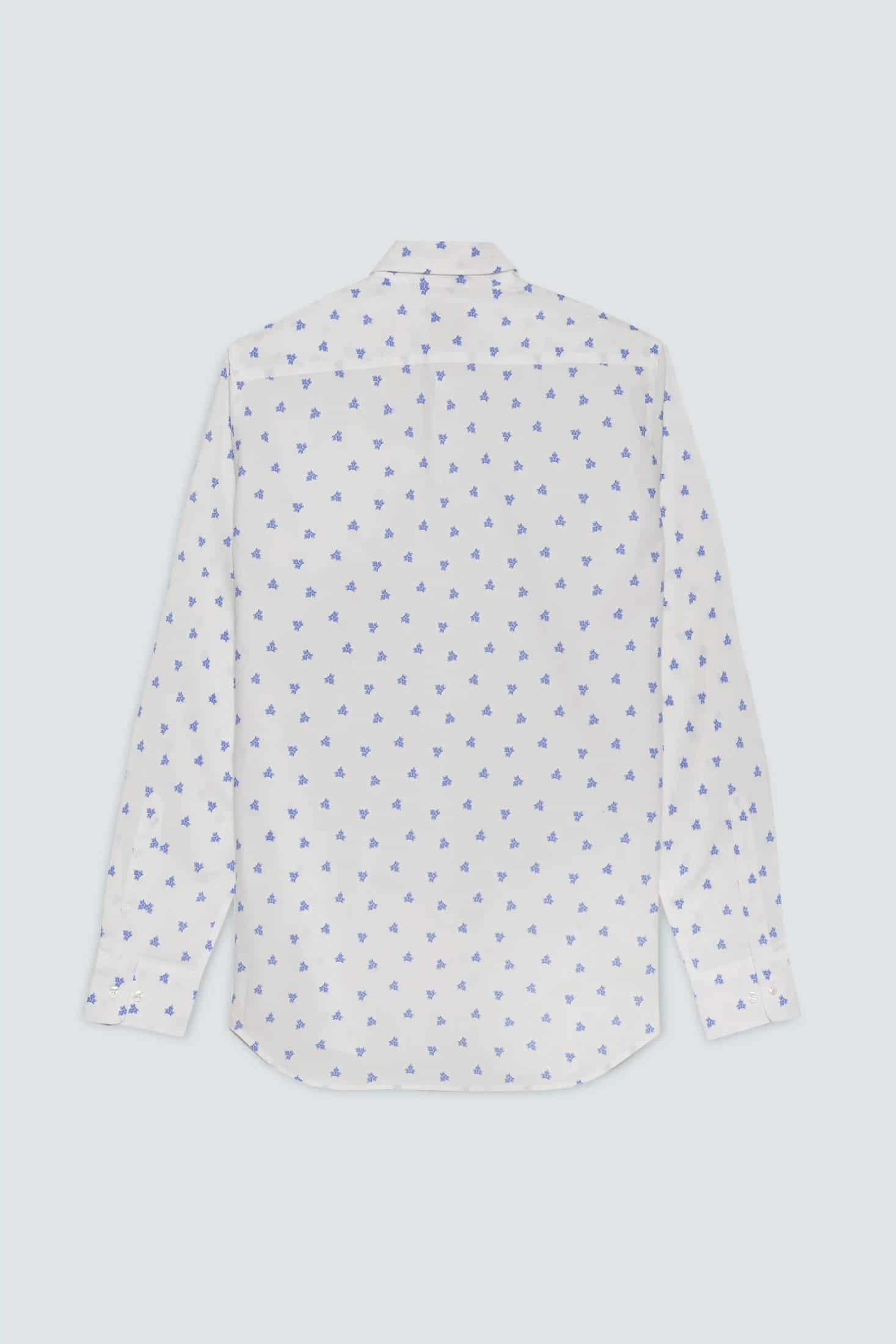 Men's cotton shirt white pomagranate - miniatura 2
