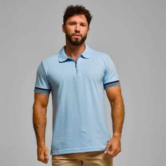 SUETER TIPO POLO MODA HOMBRE - miniatura 1