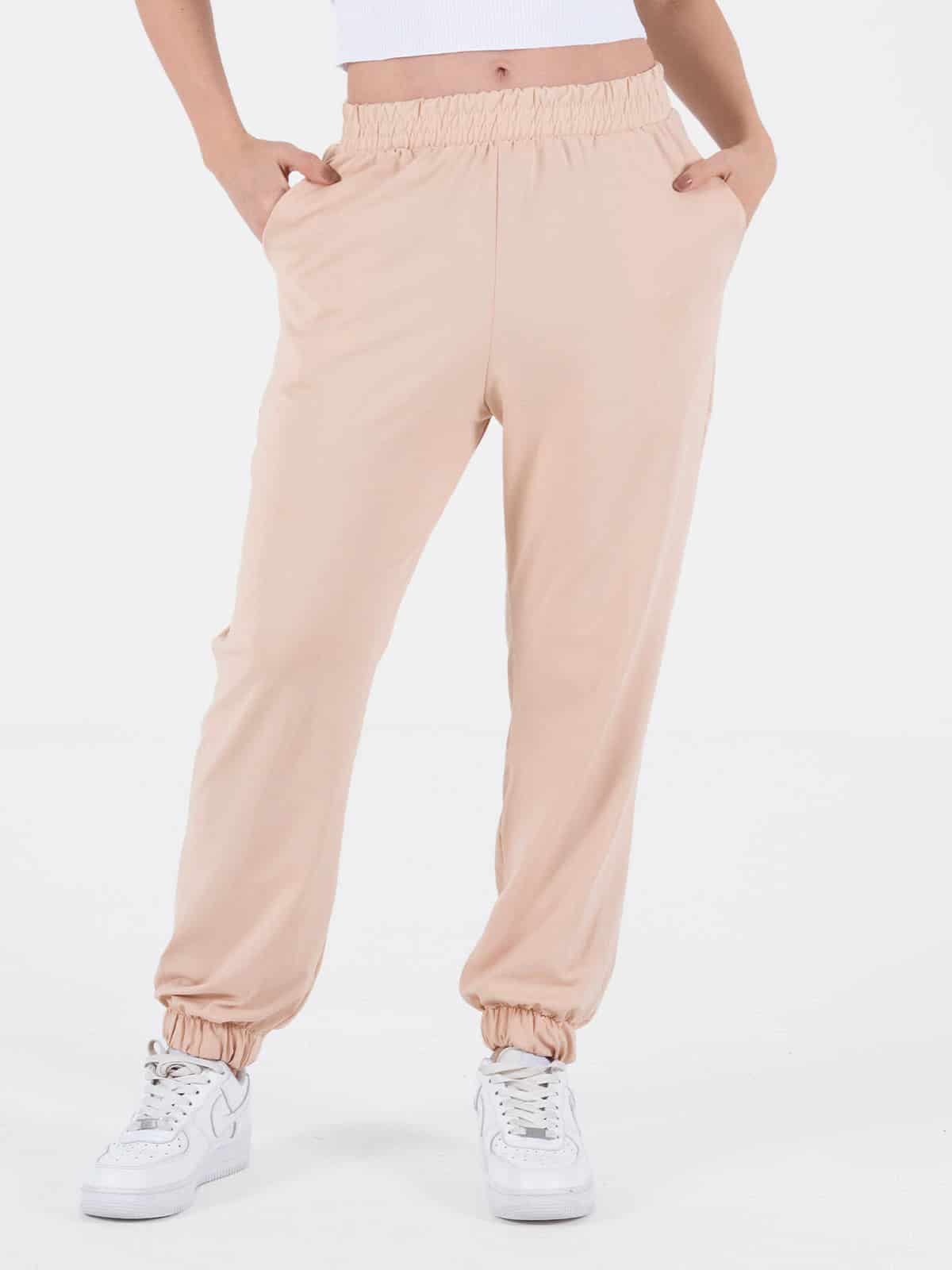 Jogger dama beige - miniatura 1