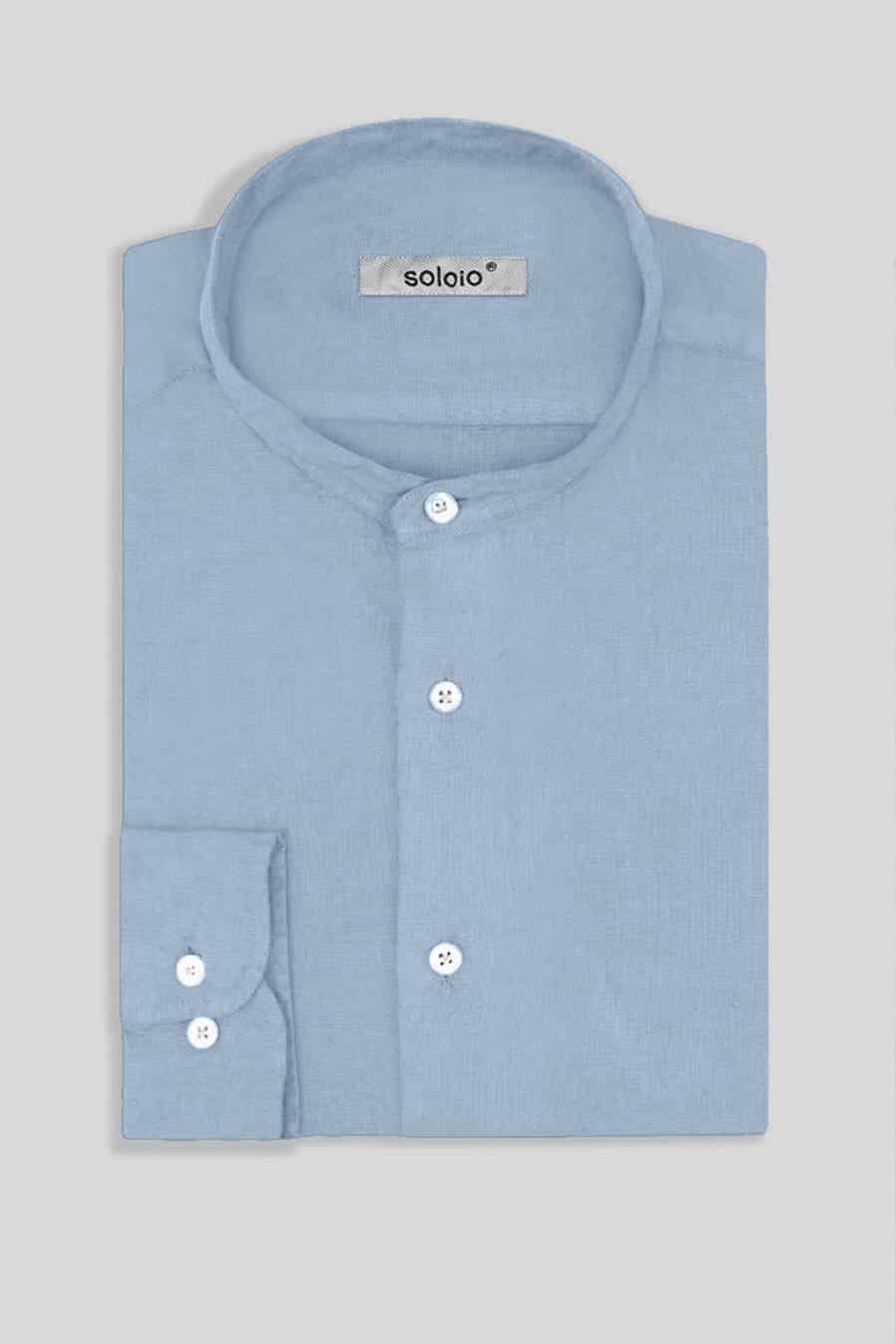 Men's linen shirt mao skyway - miniatura 3
