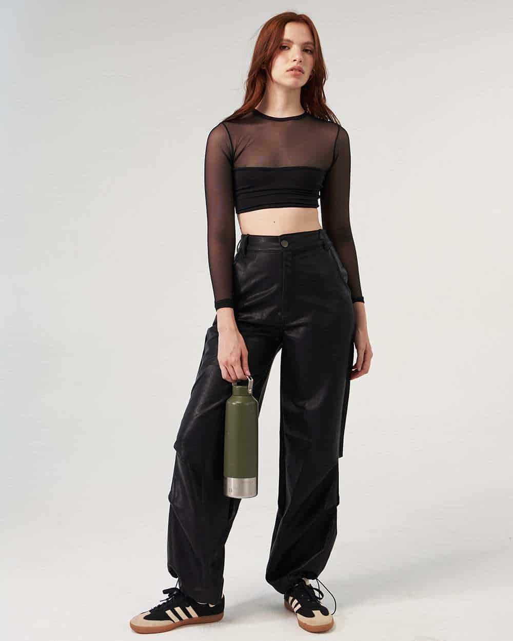 BLACK MESH TOP - miniatura 3