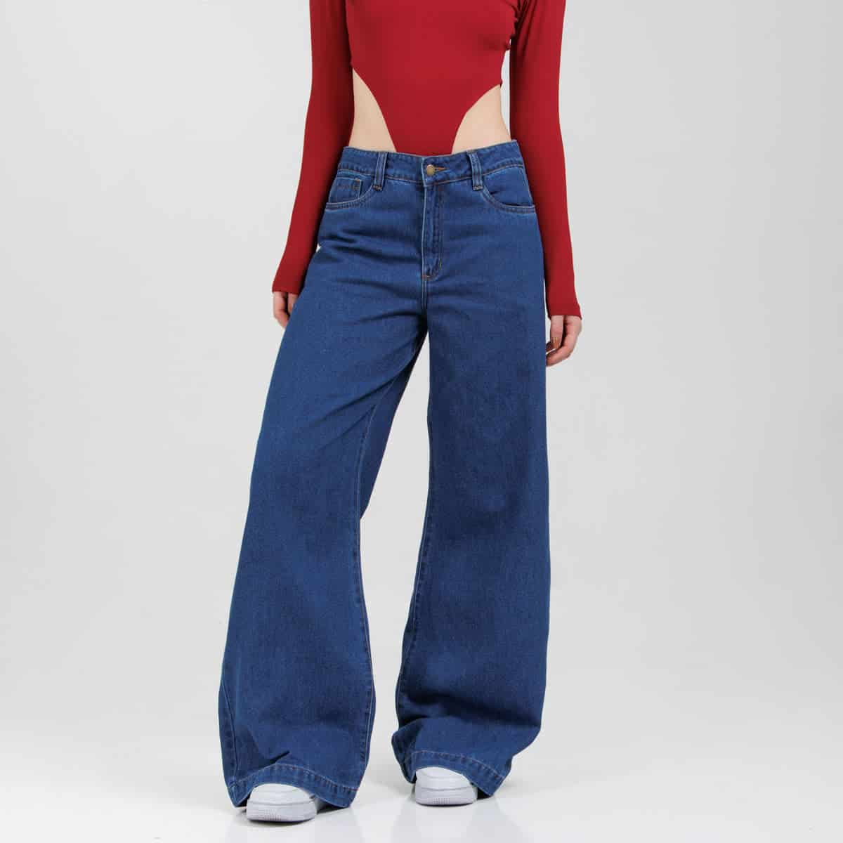 Jean Wide Leg  Ax-3071 Rigido - miniatura 2