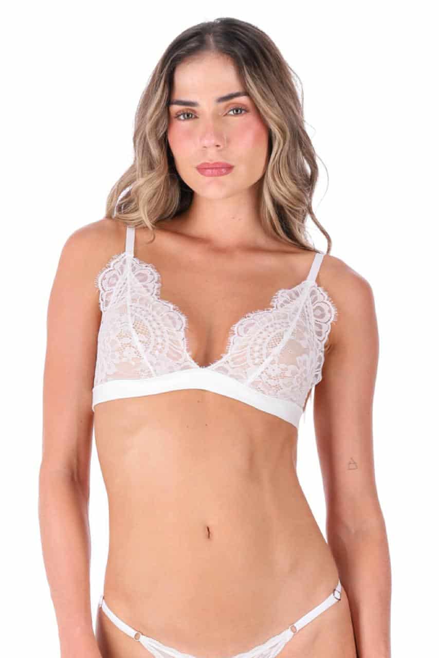 BRALETTE ENCAJE ELLIPSE CRUDO - miniatura 2
